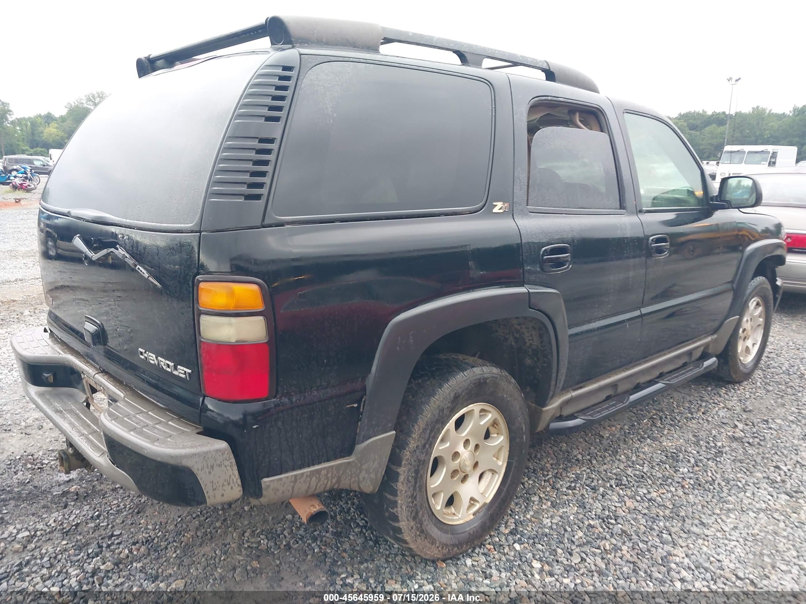 2004 Chevrolet Tahoe Z71 Black vin: 1GNEK13Z04R301019