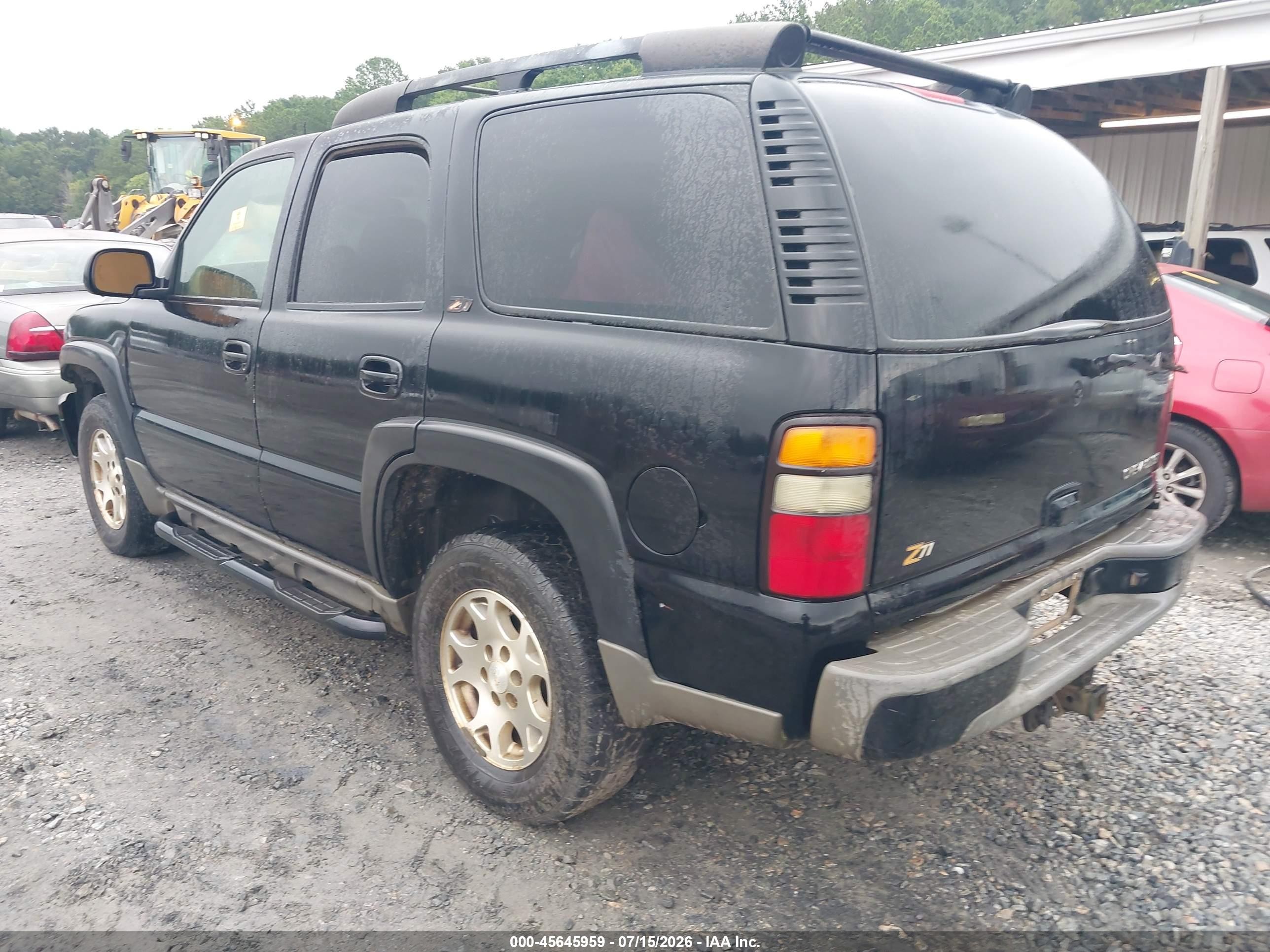 2004 Chevrolet Tahoe Z71 Black vin: 1GNEK13Z04R301019