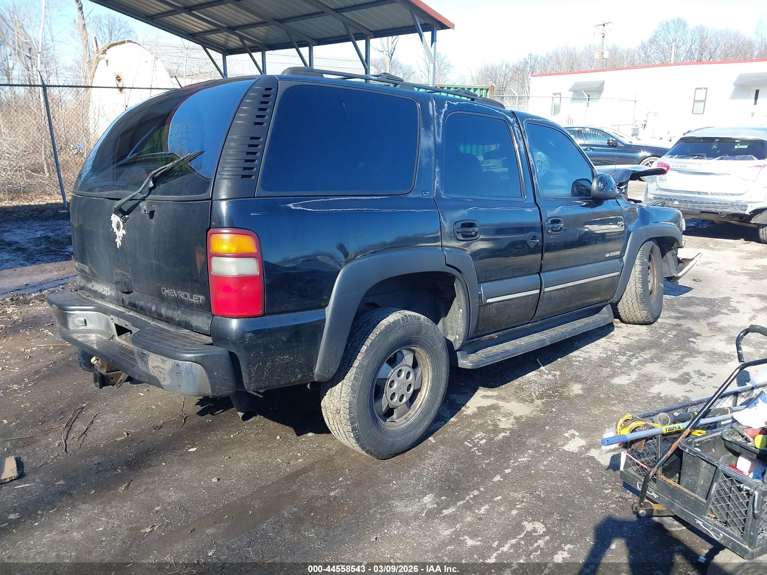 2002 Chevrolet Tahoe Lt Black vin: 1GNEK13Z12J274490