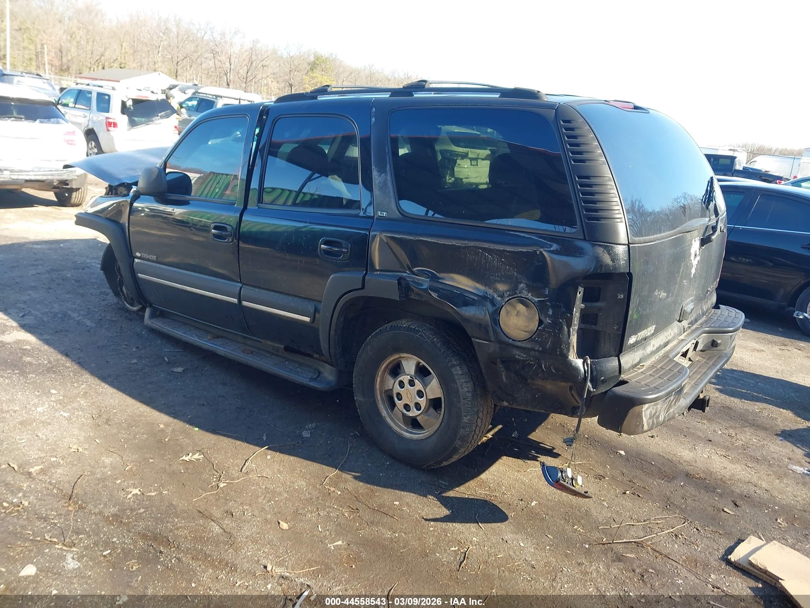 2002 Chevrolet Tahoe Lt Black vin: 1GNEK13Z12J274490