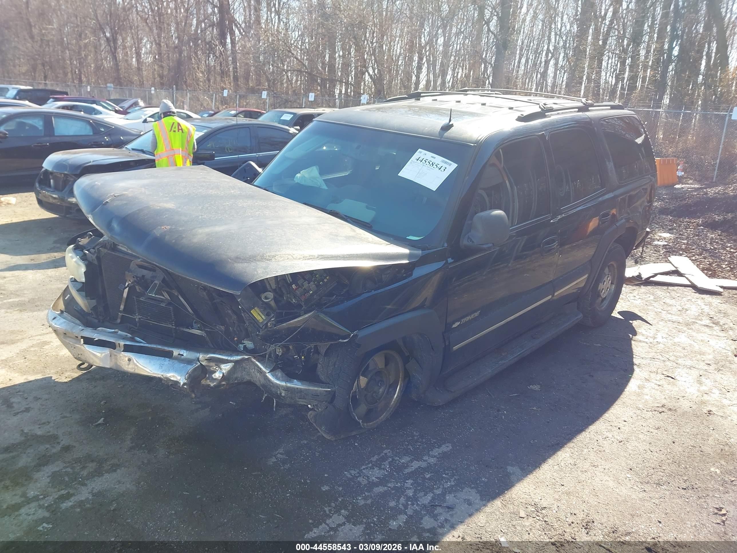 2002 Chevrolet Tahoe Lt Black vin: 1GNEK13Z12J274490