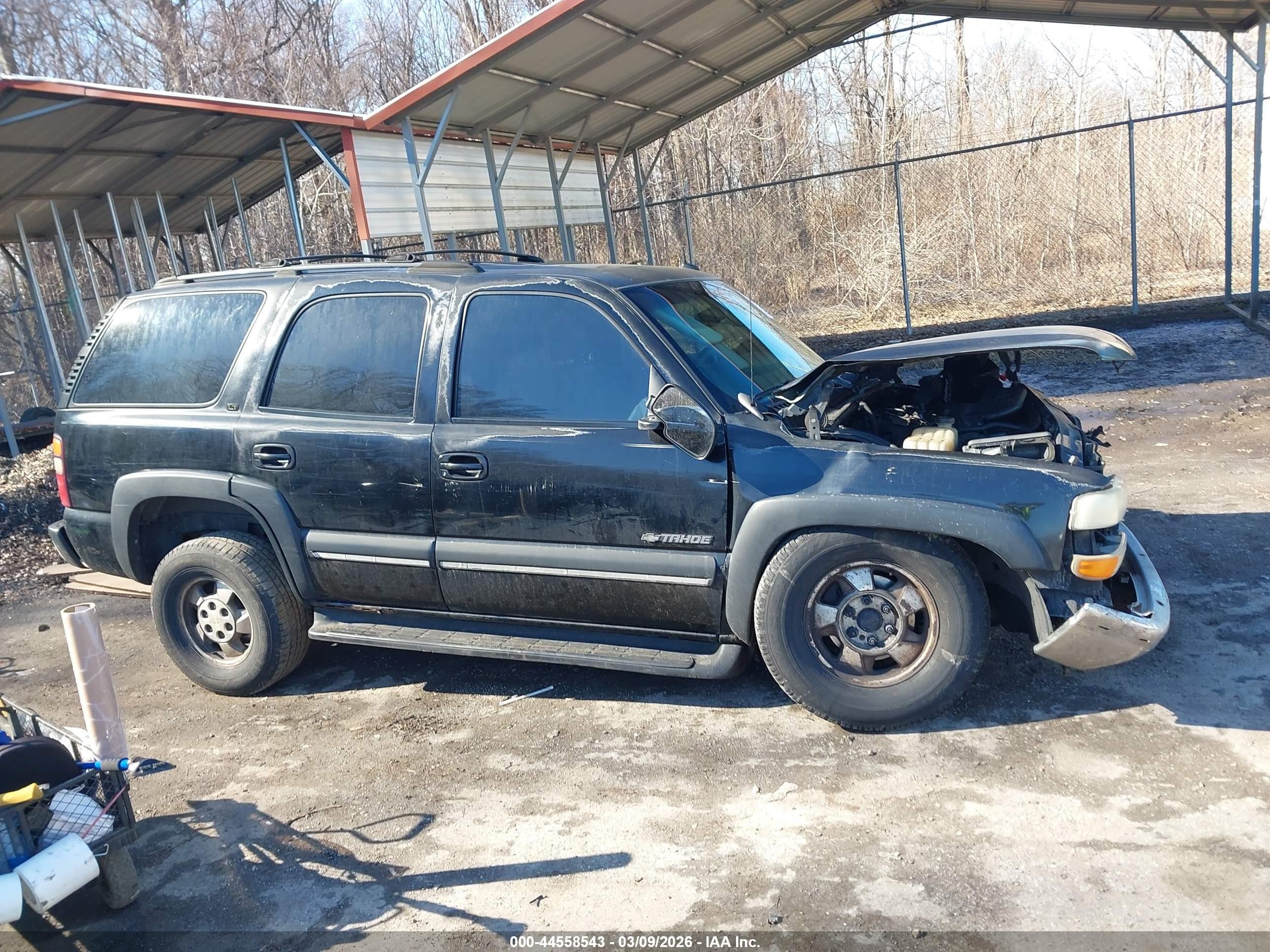 2002 Chevrolet Tahoe Lt Black vin: 1GNEK13Z12J274490