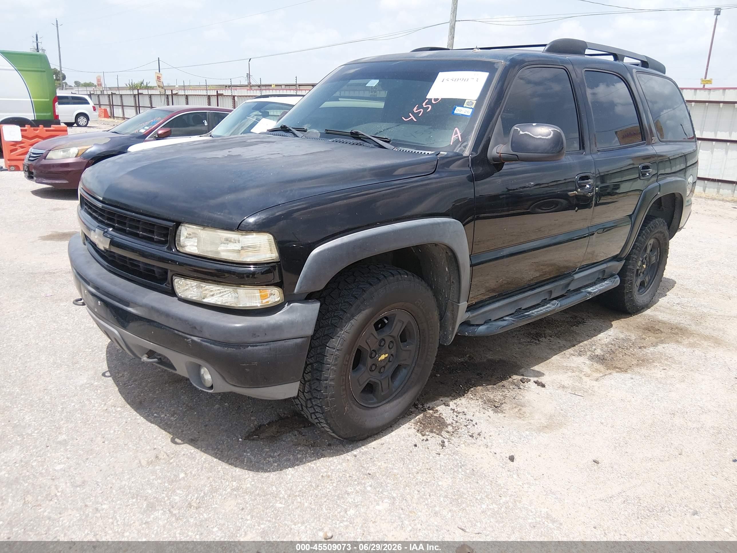2002 Chevrolet Tahoe Z71 Black vin: 1GNEK13Z12R122128