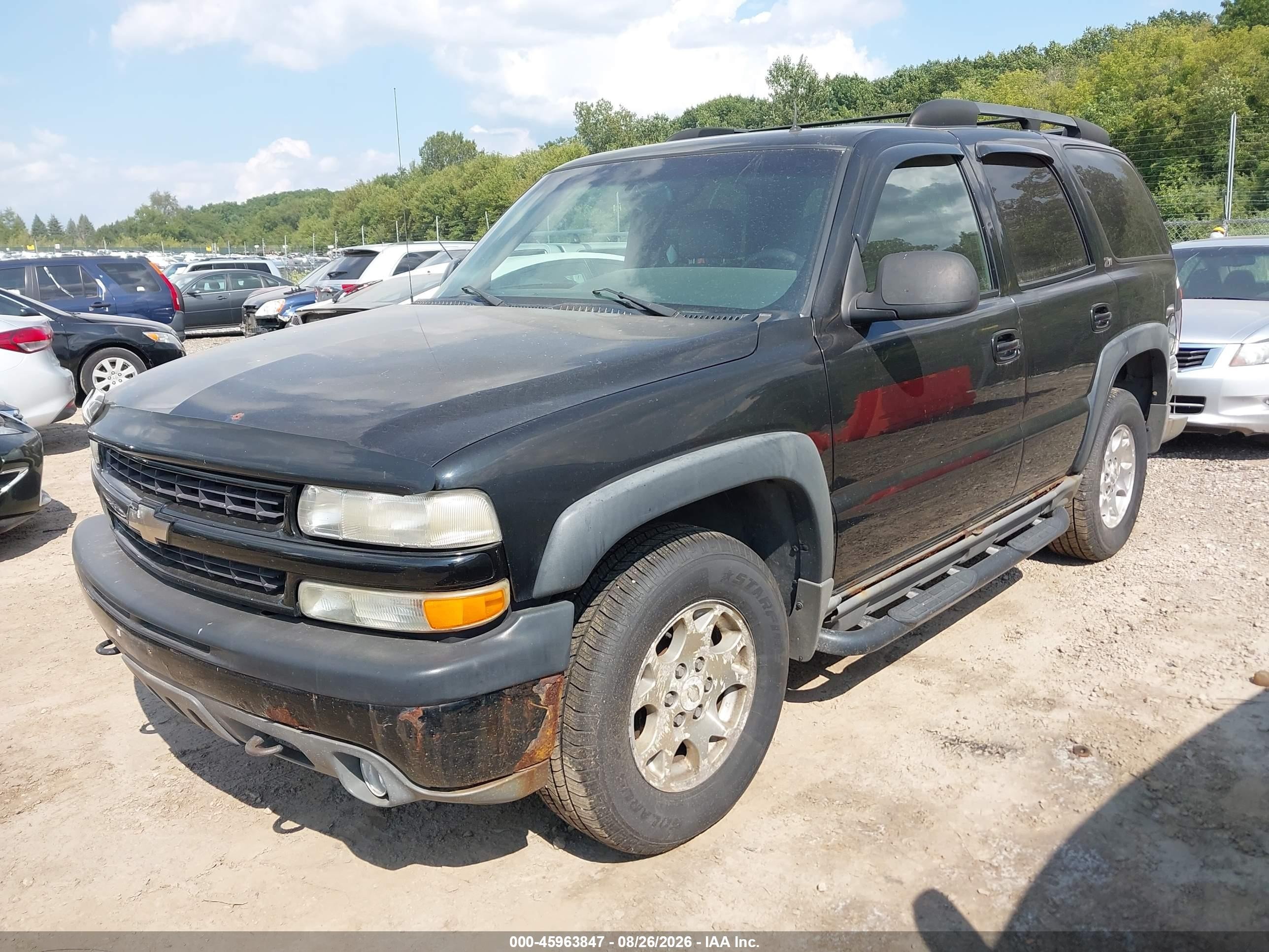 2002 Chevrolet Tahoe Z71 Black vin: 1GNEK13Z12R166386