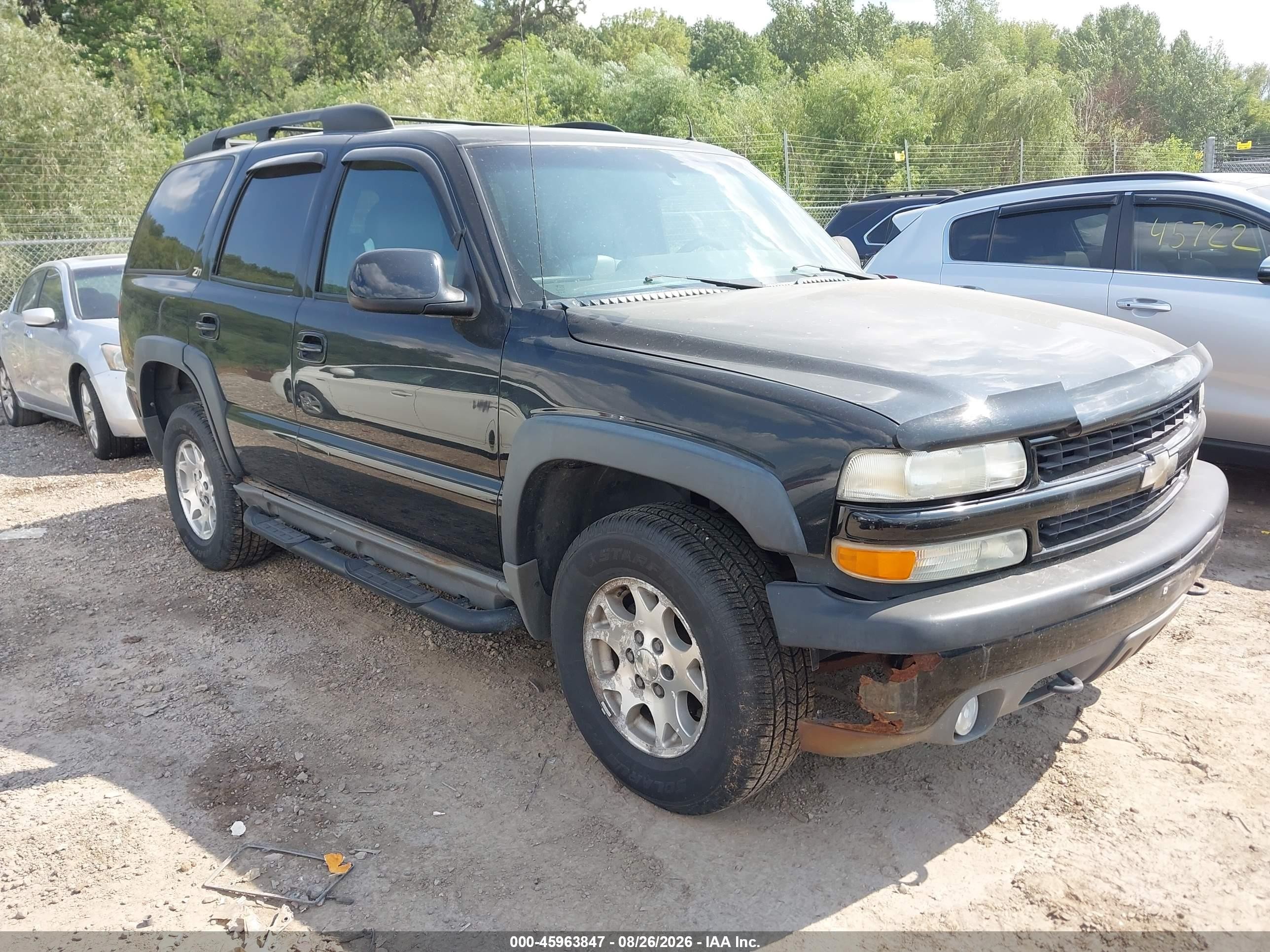 2002 Chevrolet Tahoe Z71 Black vin: 1GNEK13Z12R166386