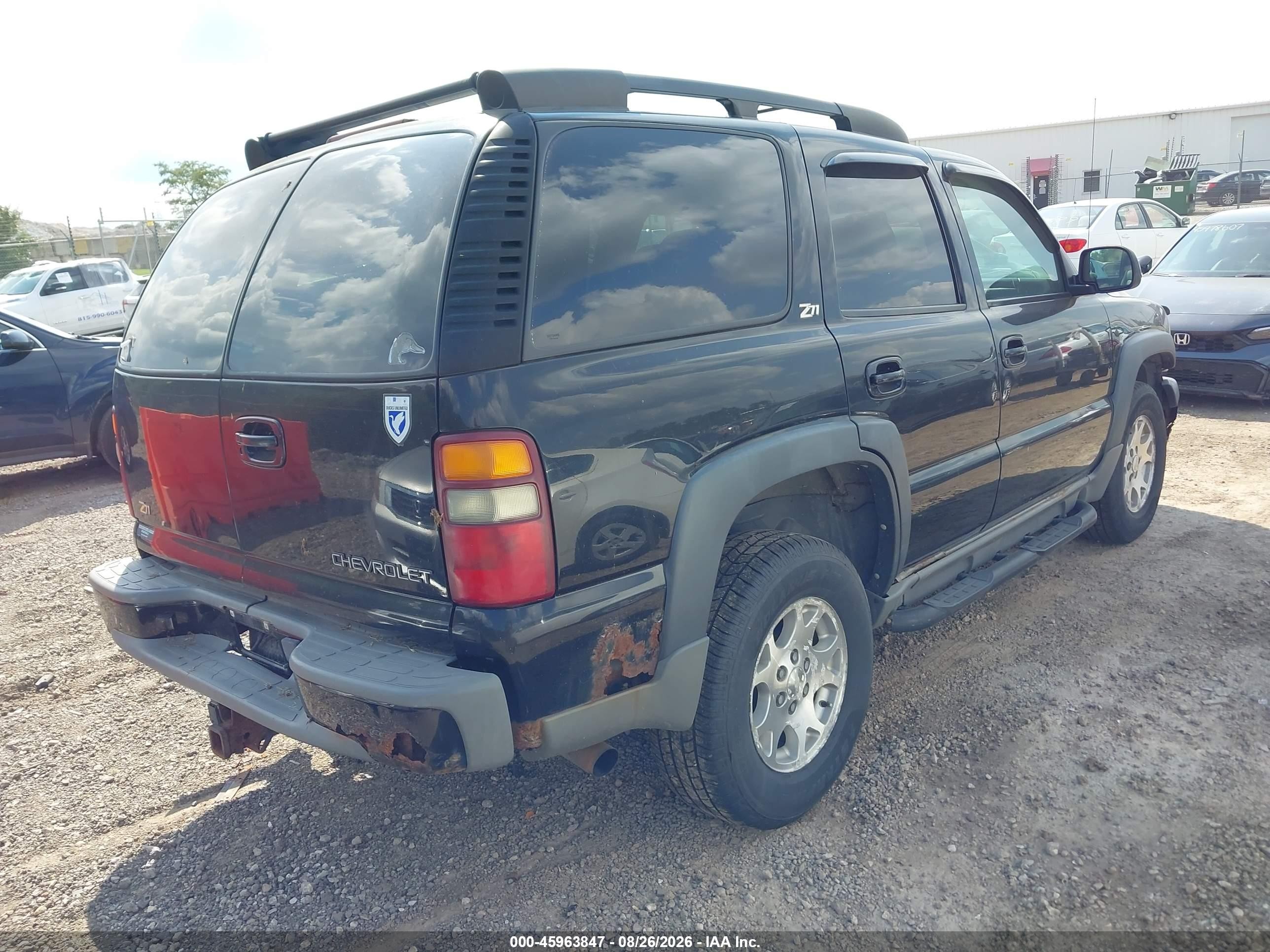 2002 Chevrolet Tahoe Z71 Black vin: 1GNEK13Z12R166386