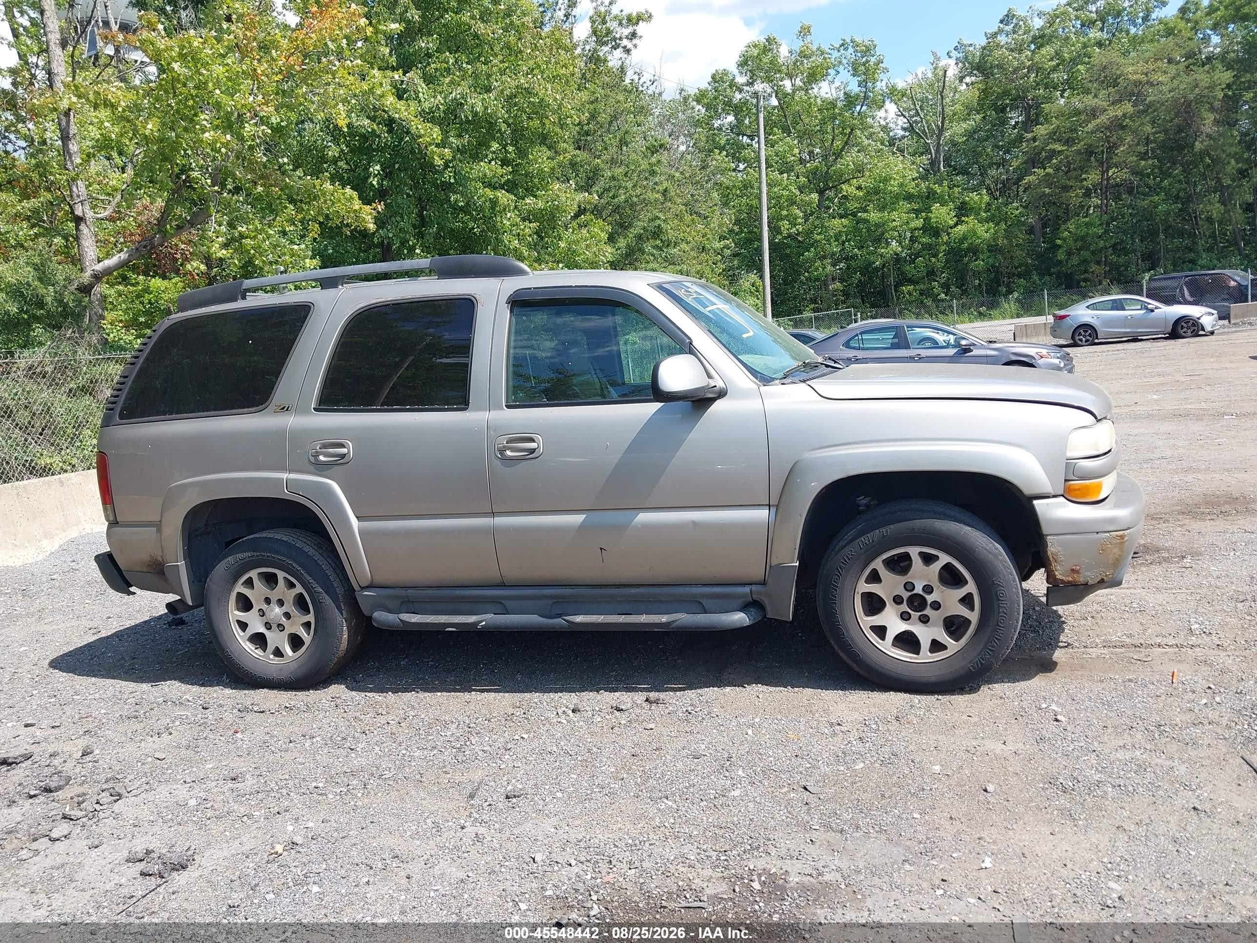 2002 Chevrolet Tahoe Z71 Gold vin: 1GNEK13Z12R208796