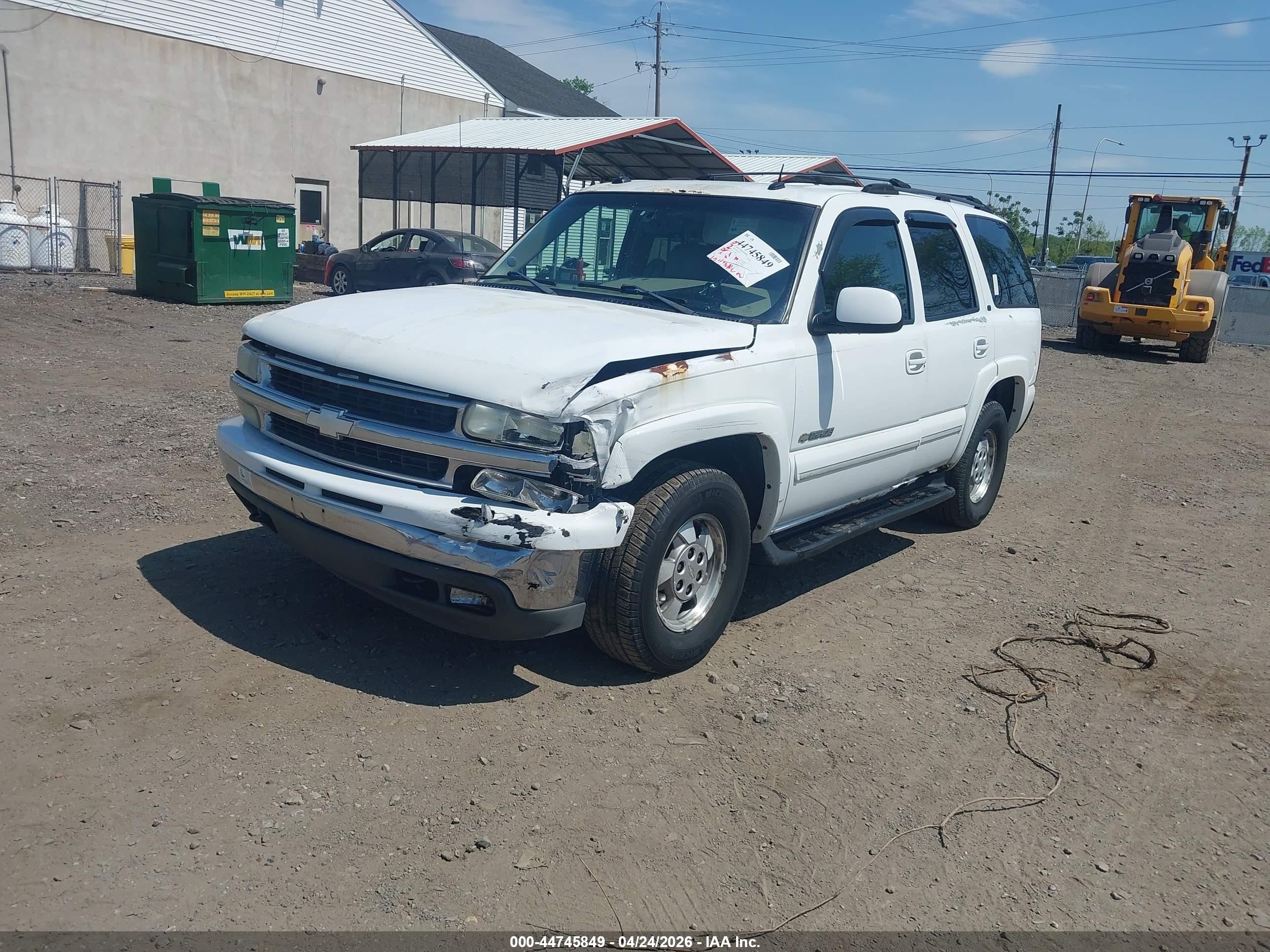 2003 Chevrolet Tahoe Lt White vin: 1GNEK13Z13J218602