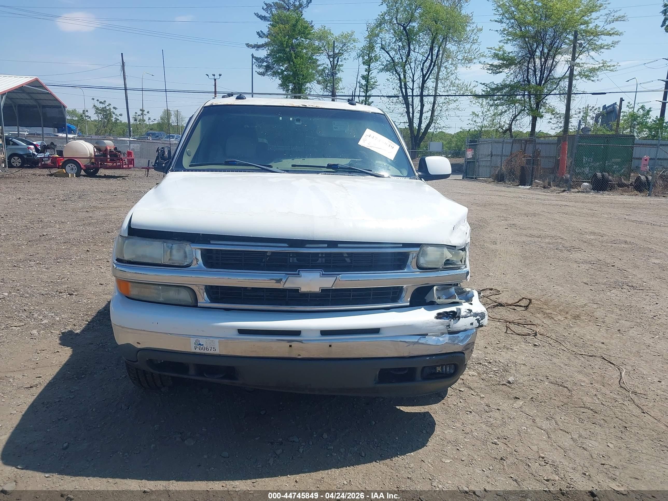 2003 Chevrolet Tahoe Lt White vin: 1GNEK13Z13J218602