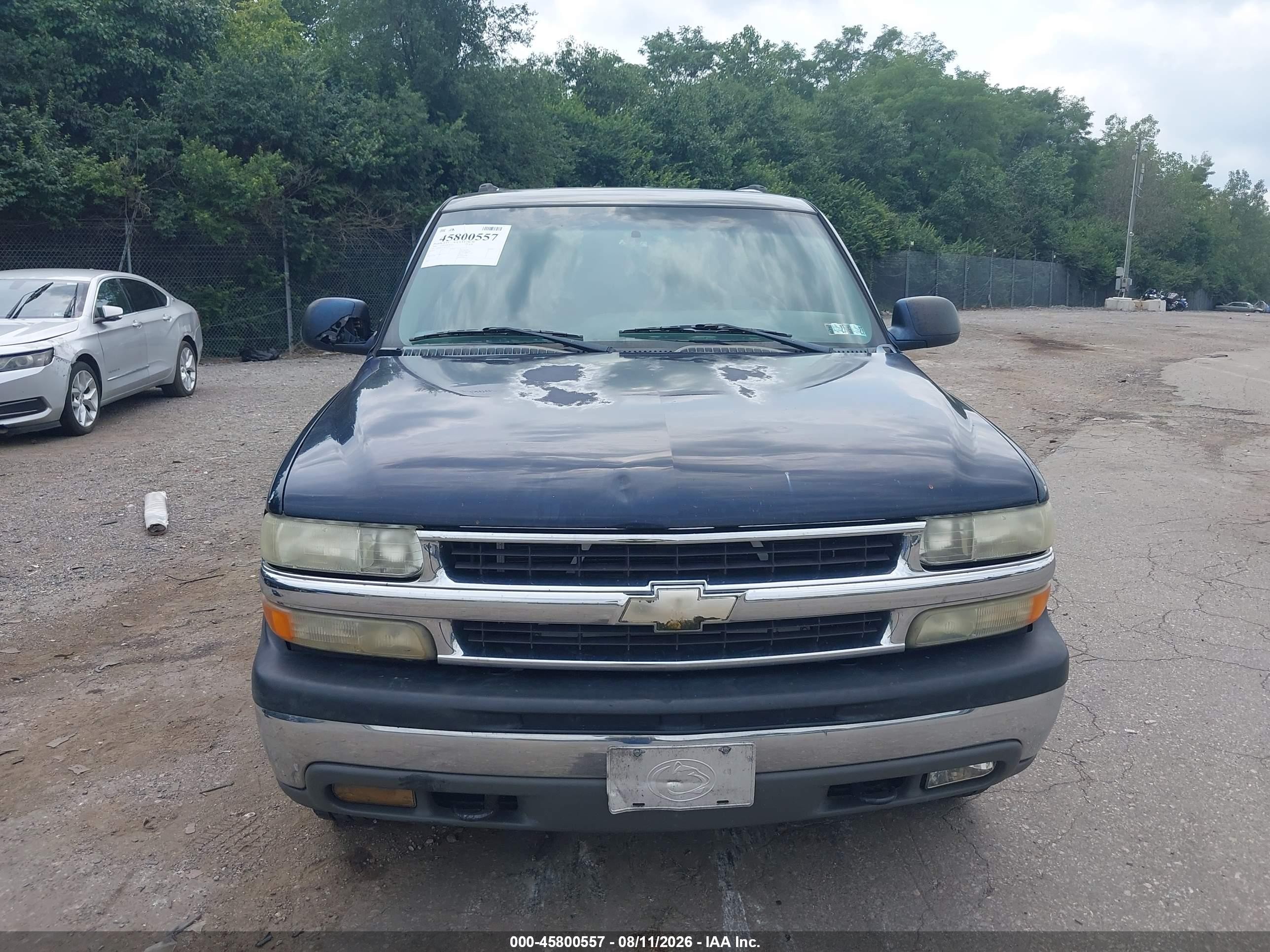 2005 Chevrolet Tahoe Ls Blue vin: 1GNEK13Z15J219297