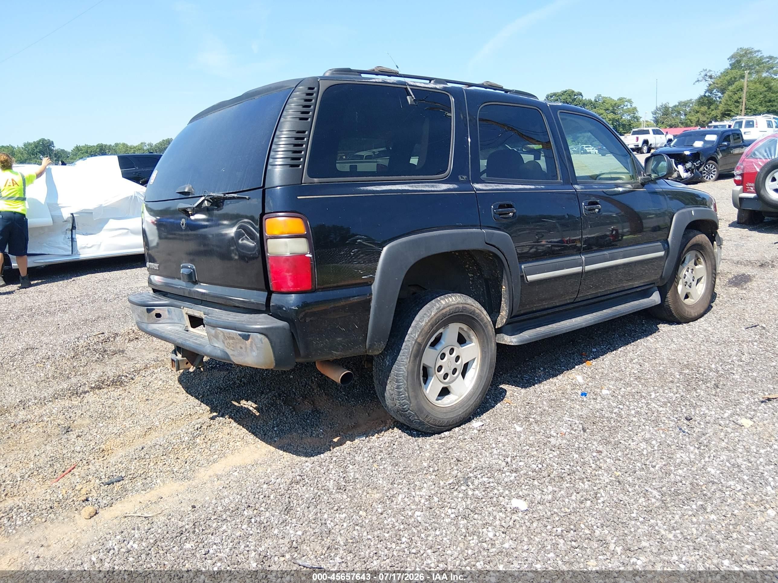 2006 Chevrolet Tahoe Lt Black vin: 1GNEK13Z16J122019