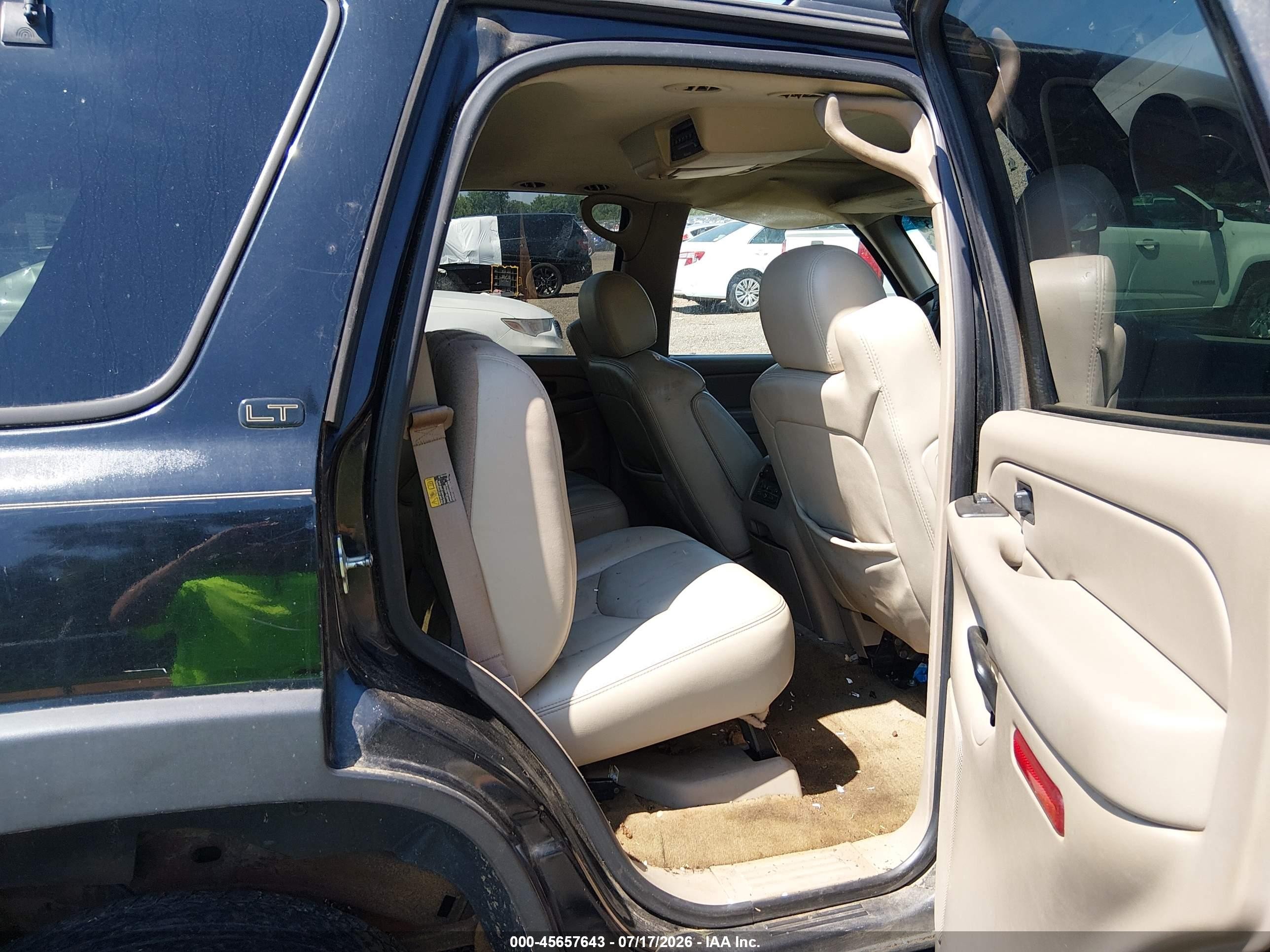 2006 Chevrolet Tahoe Lt Black vin: 1GNEK13Z16J122019