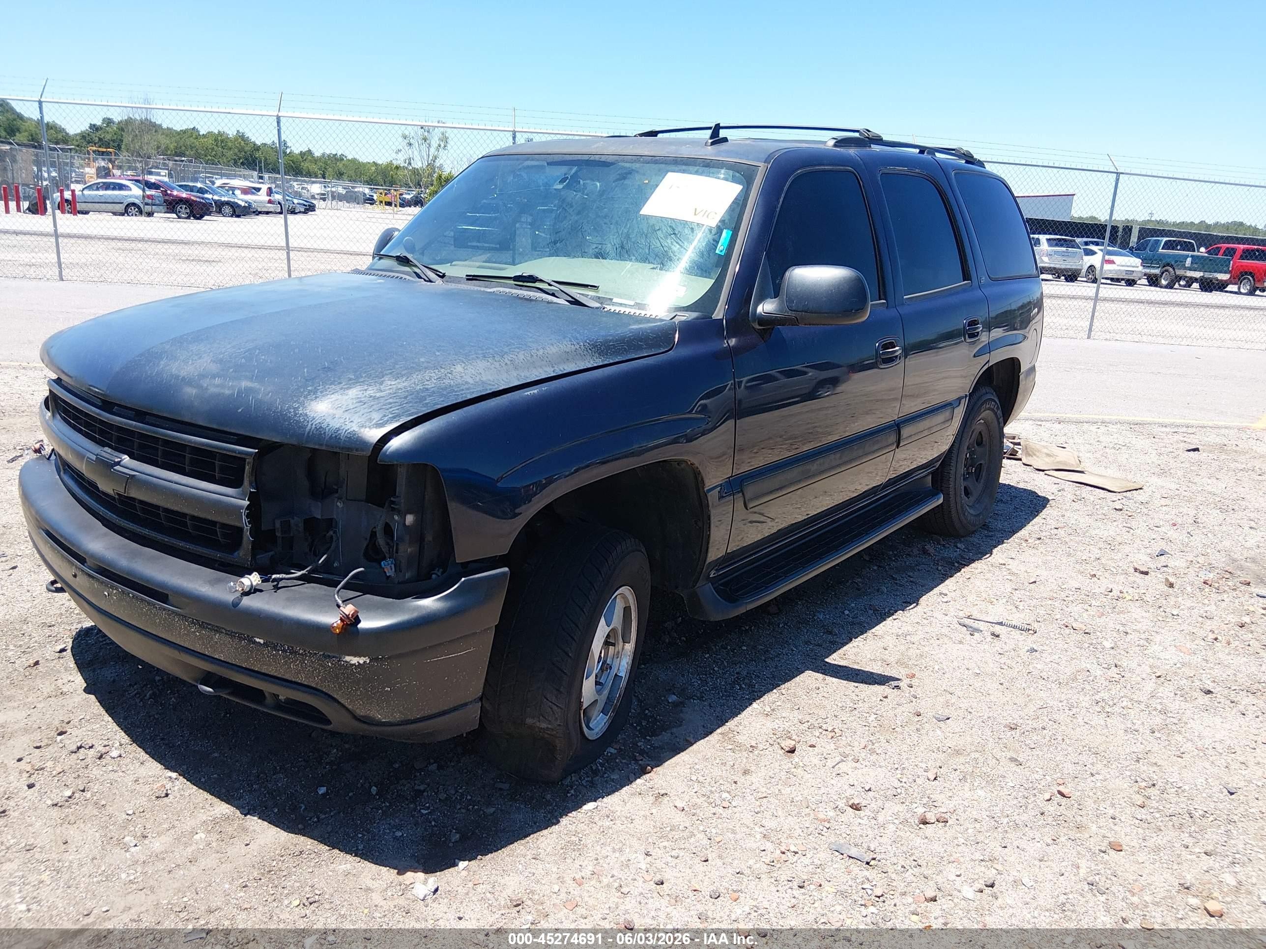 2006 Chevrolet Tahoe Lt Black vin: 1GNEK13Z16R103018