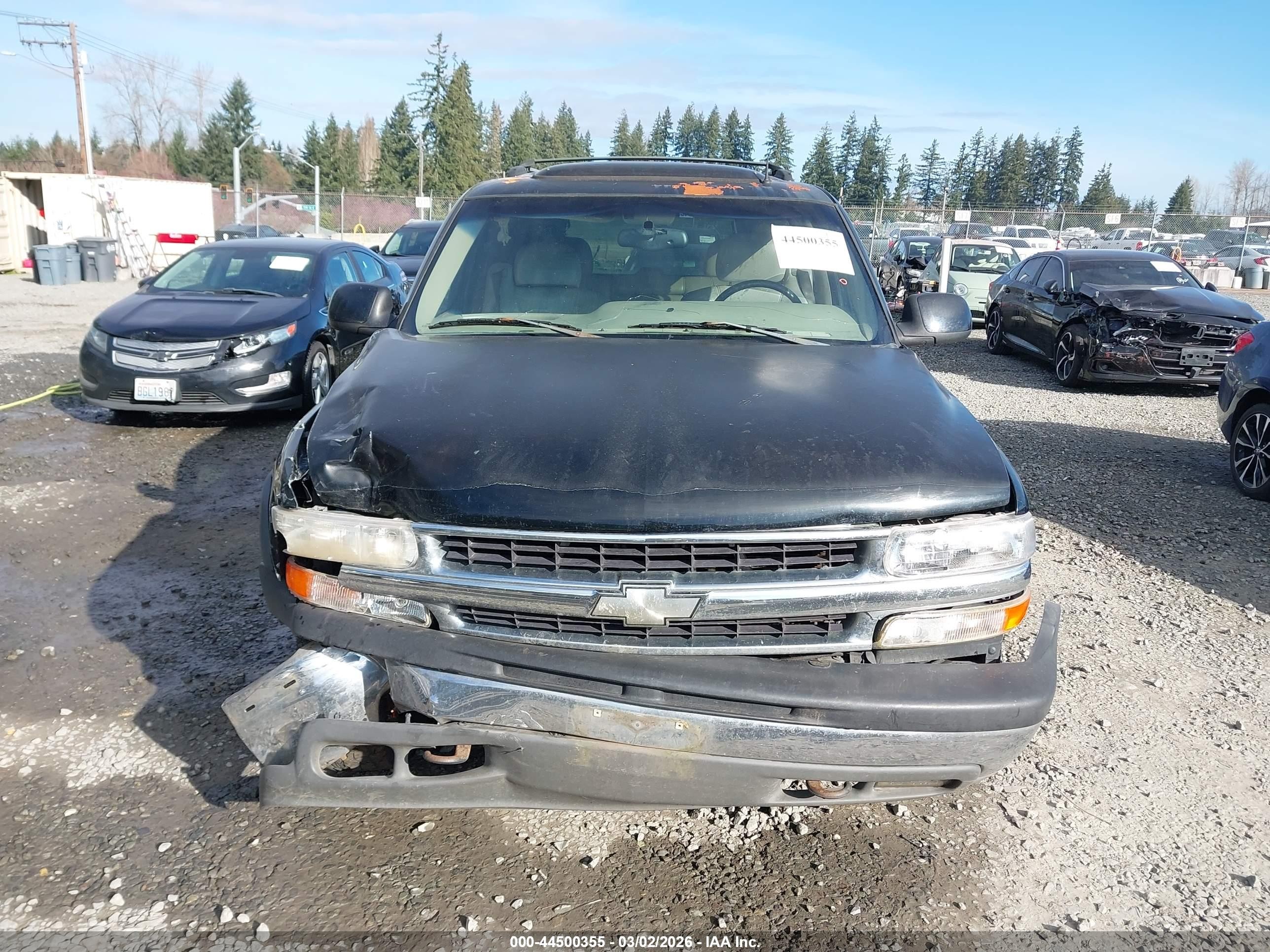 2002 Chevrolet Tahoe Lt Black vin: 1GNEK13Z22J234953