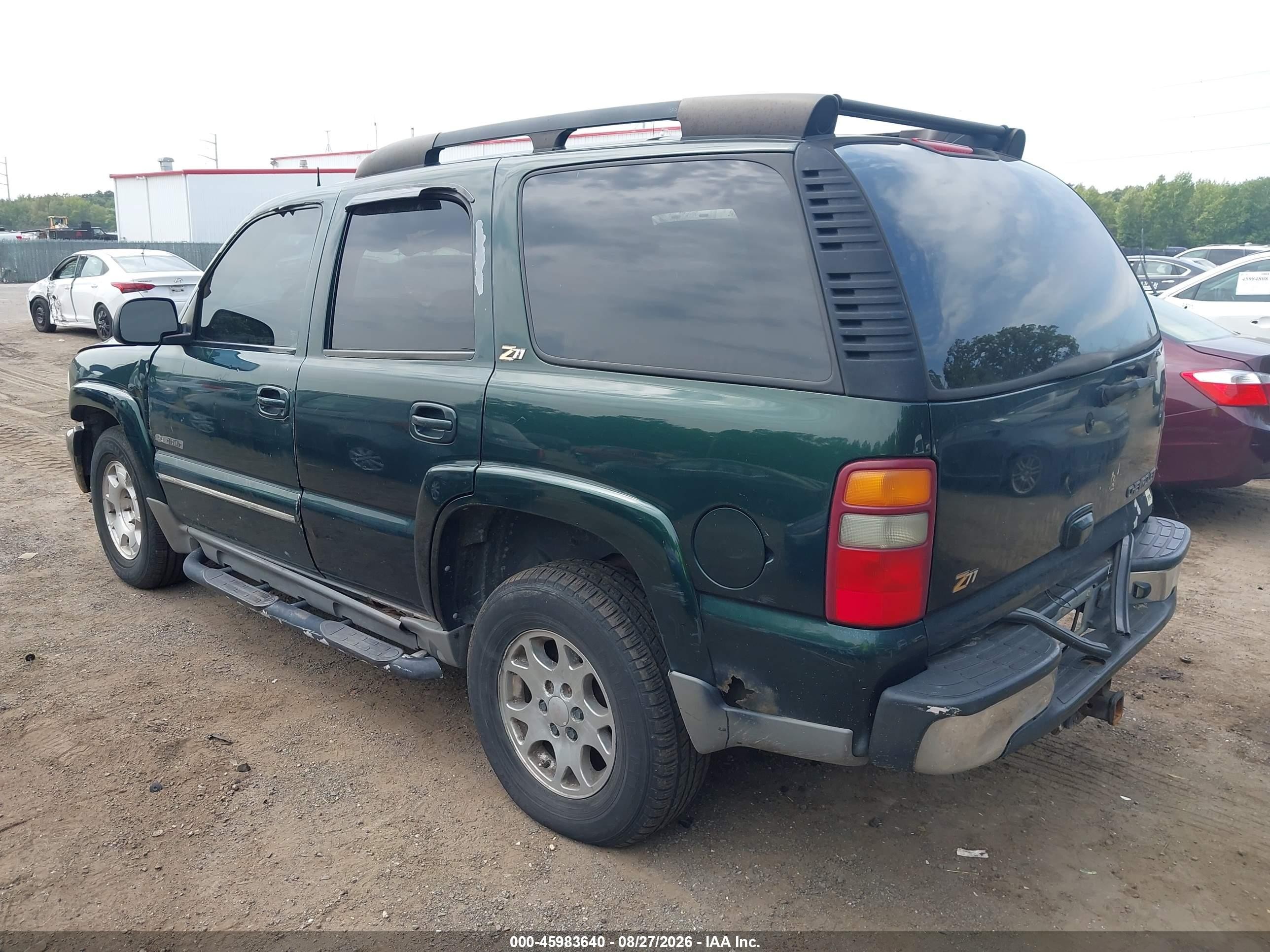 2003 Chevrolet Tahoe Z71 Зеленый vin: 1GNEK13Z23R215421