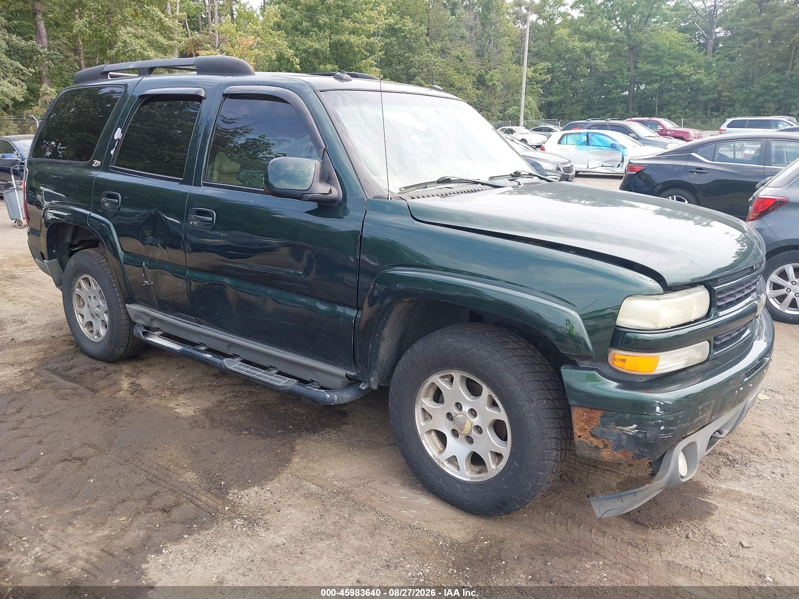 2003 Chevrolet Tahoe Z71 Зеленый vin: 1GNEK13Z23R215421