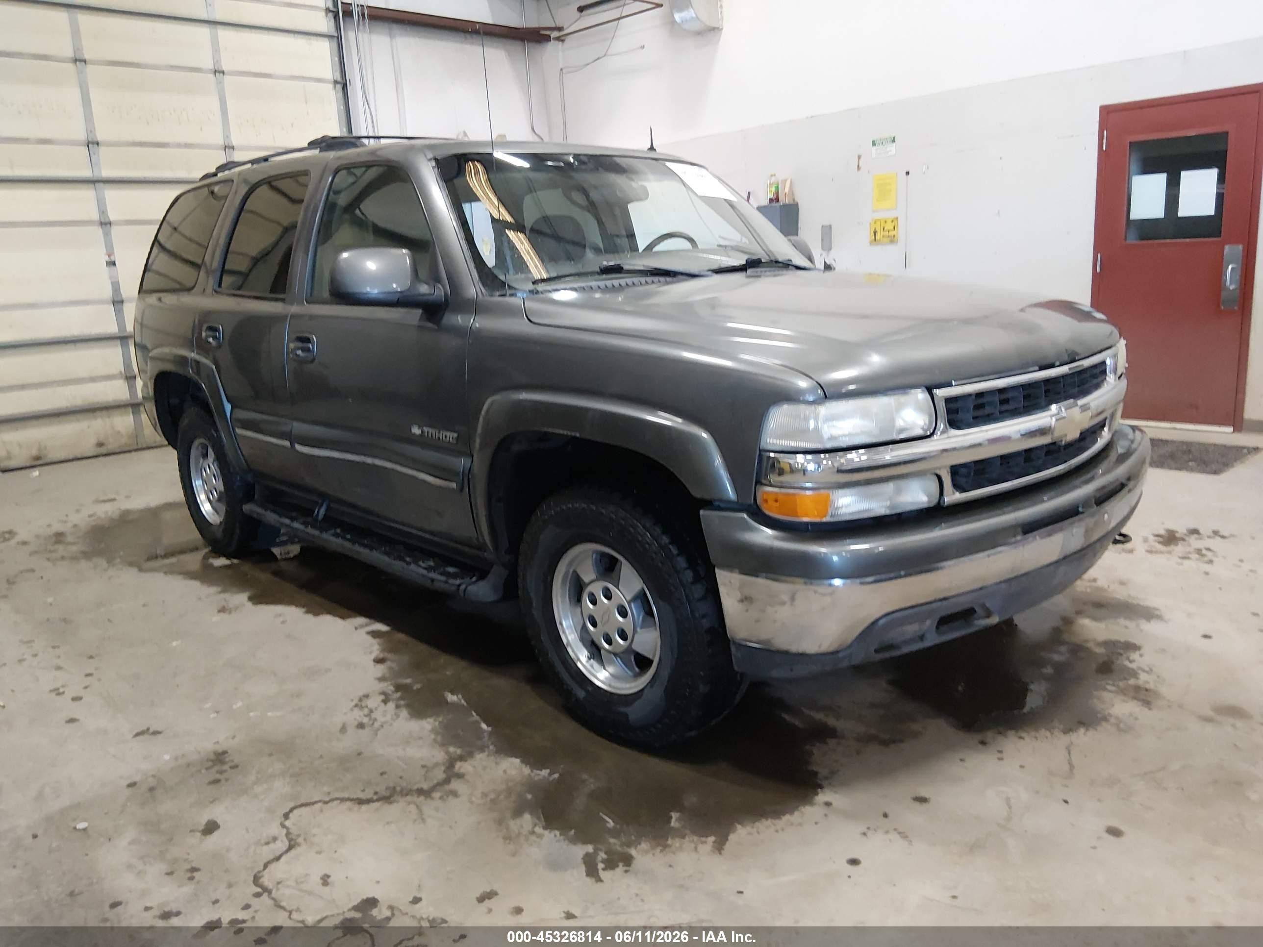 2002 Chevrolet Tahoe Lt Burgundy vin: 1GNEK13Z32R227222