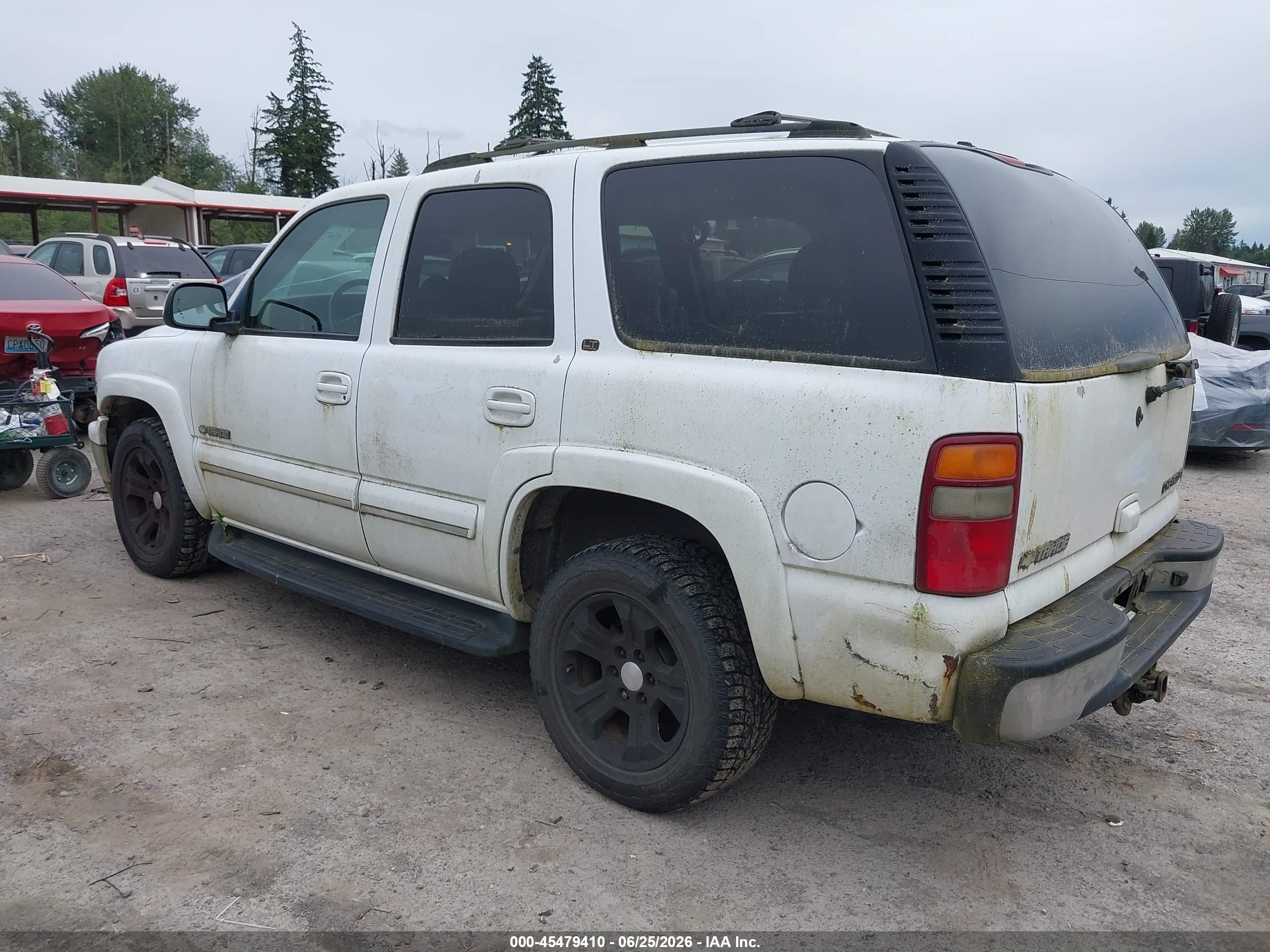 2003 Chevrolet Tahoe Lt White vin: 1GNEK13Z33R188598