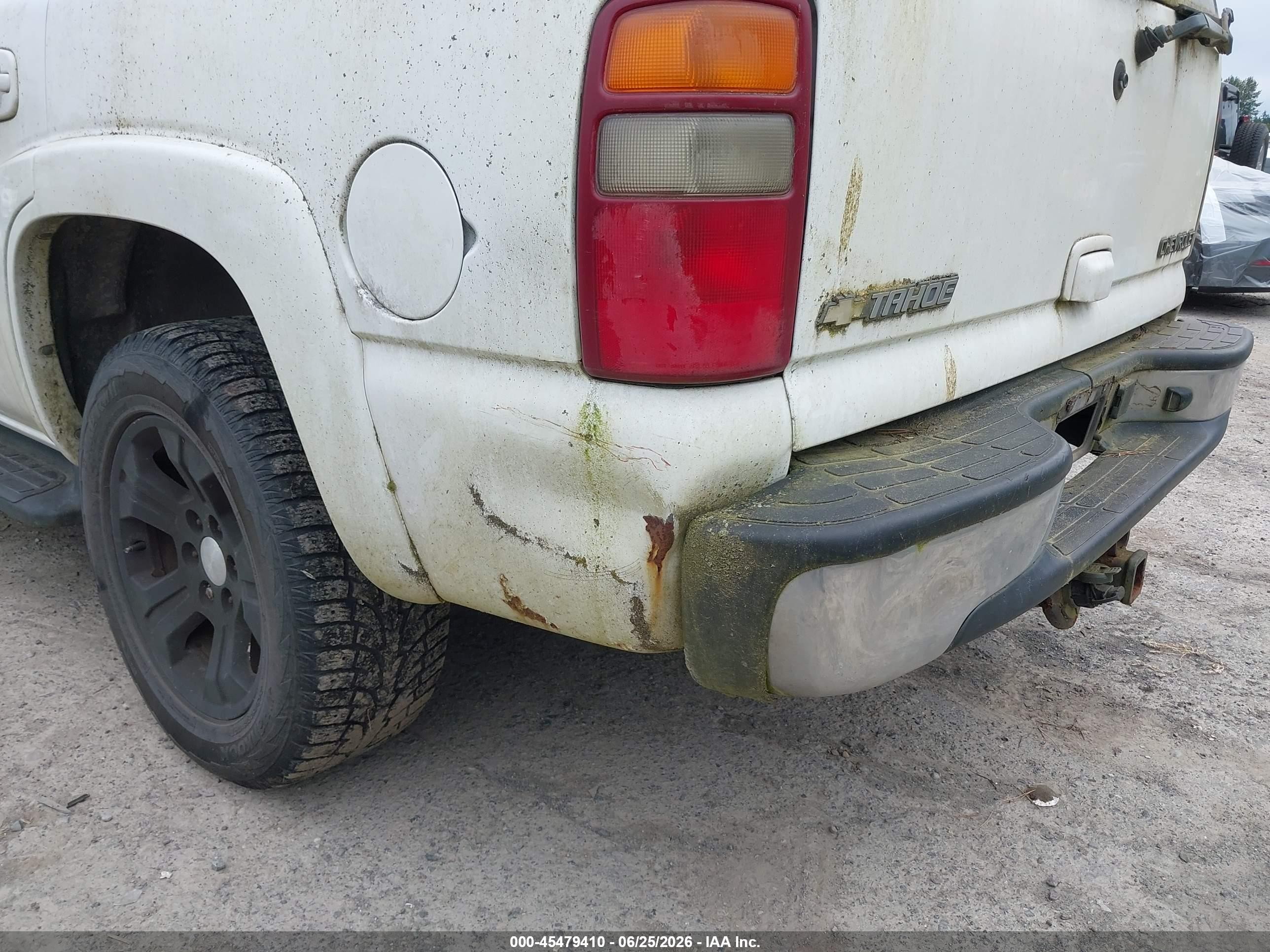 2003 Chevrolet Tahoe Lt White vin: 1GNEK13Z33R188598