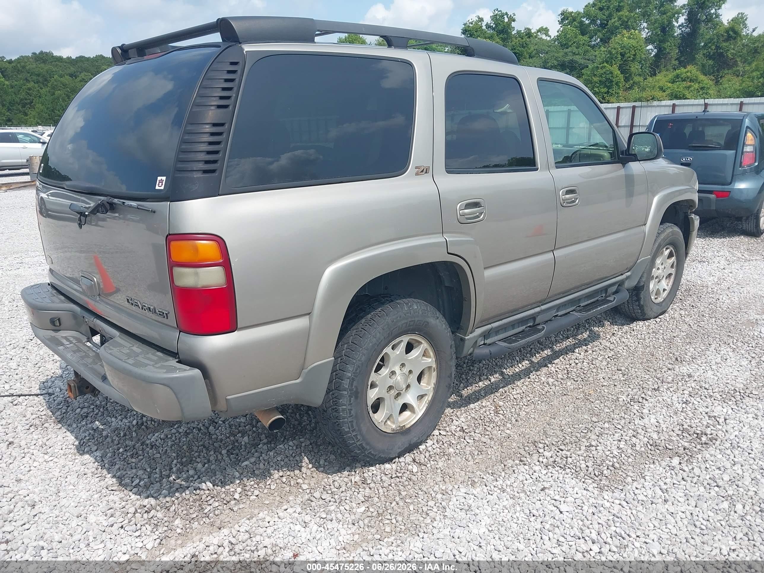 2003 Chevrolet Tahoe Z71 Brown vin: 1GNEK13Z33R199679