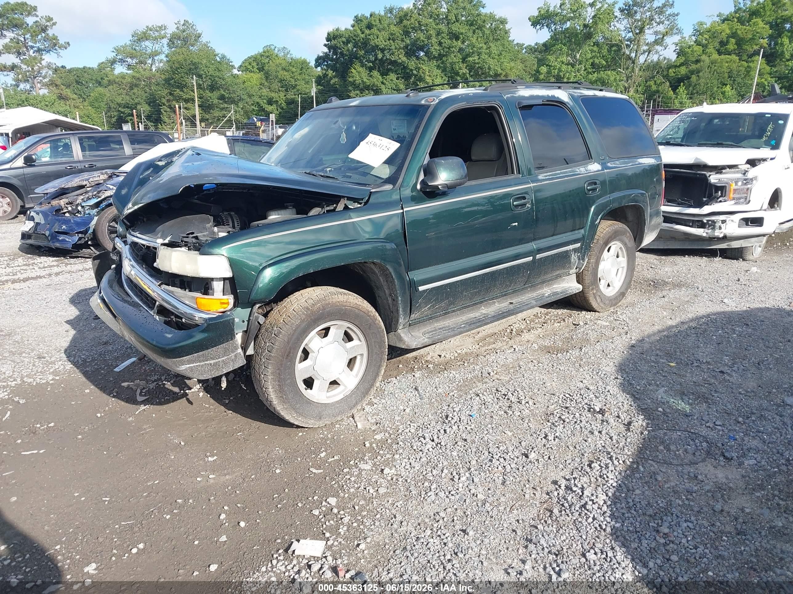 2004 Chevrolet Tahoe Lt Green vin: 1GNEK13Z34J109530
