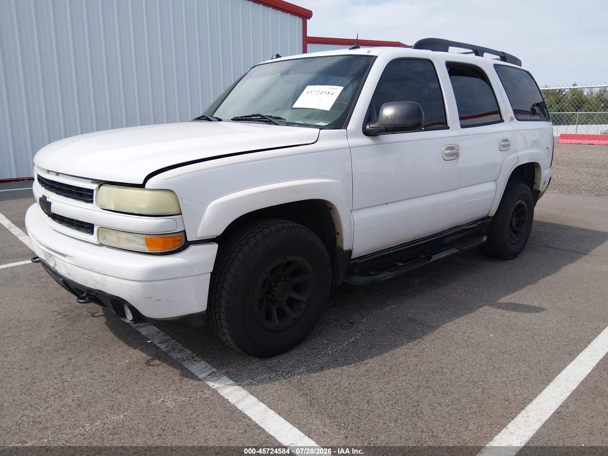 2004 Chevrolet Tahoe Z71 White vin: 1GNEK13Z34R130993