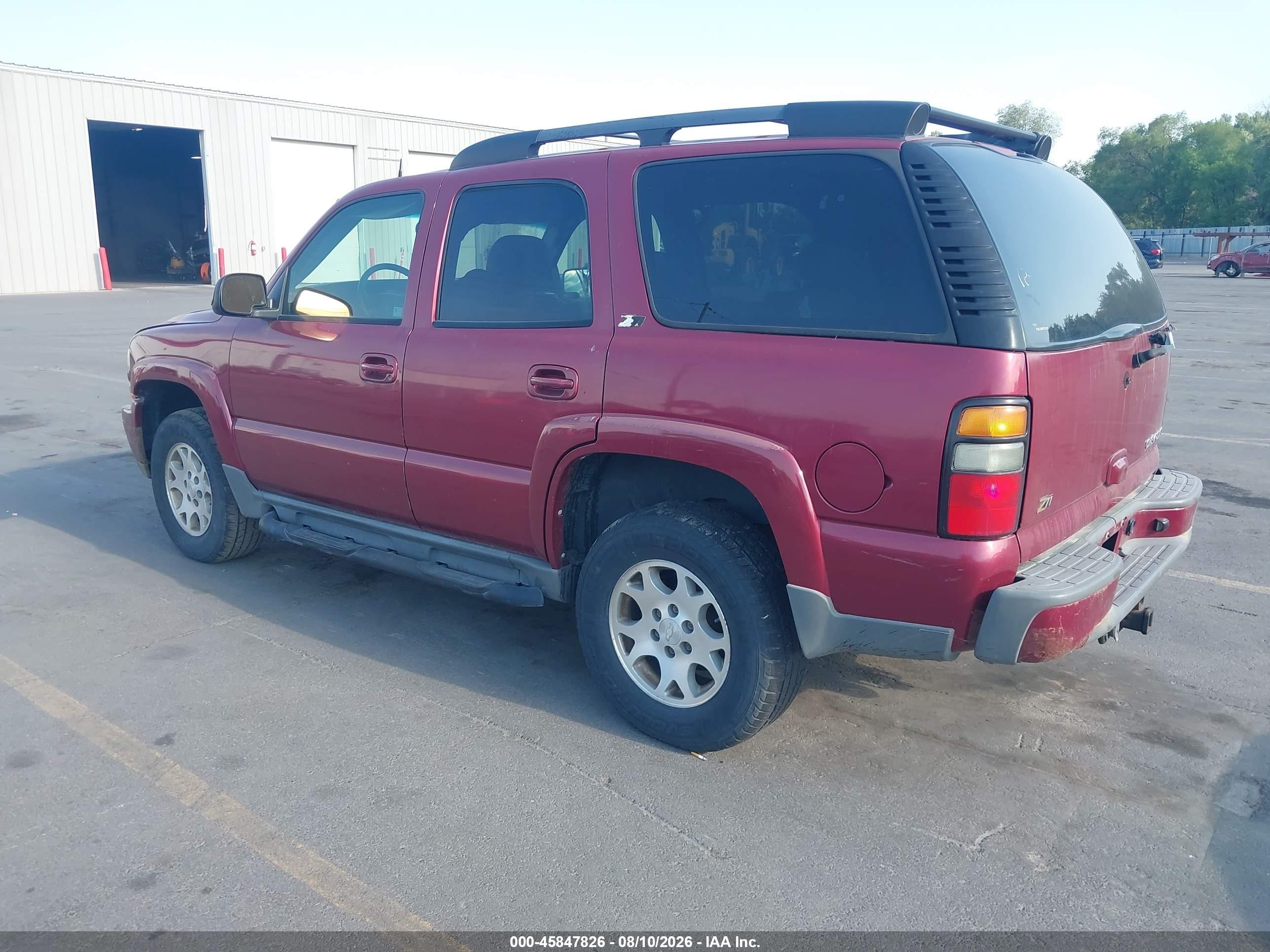 2004 Chevrolet Tahoe Z71 Burgundy vin: 1GNEK13Z34R278870