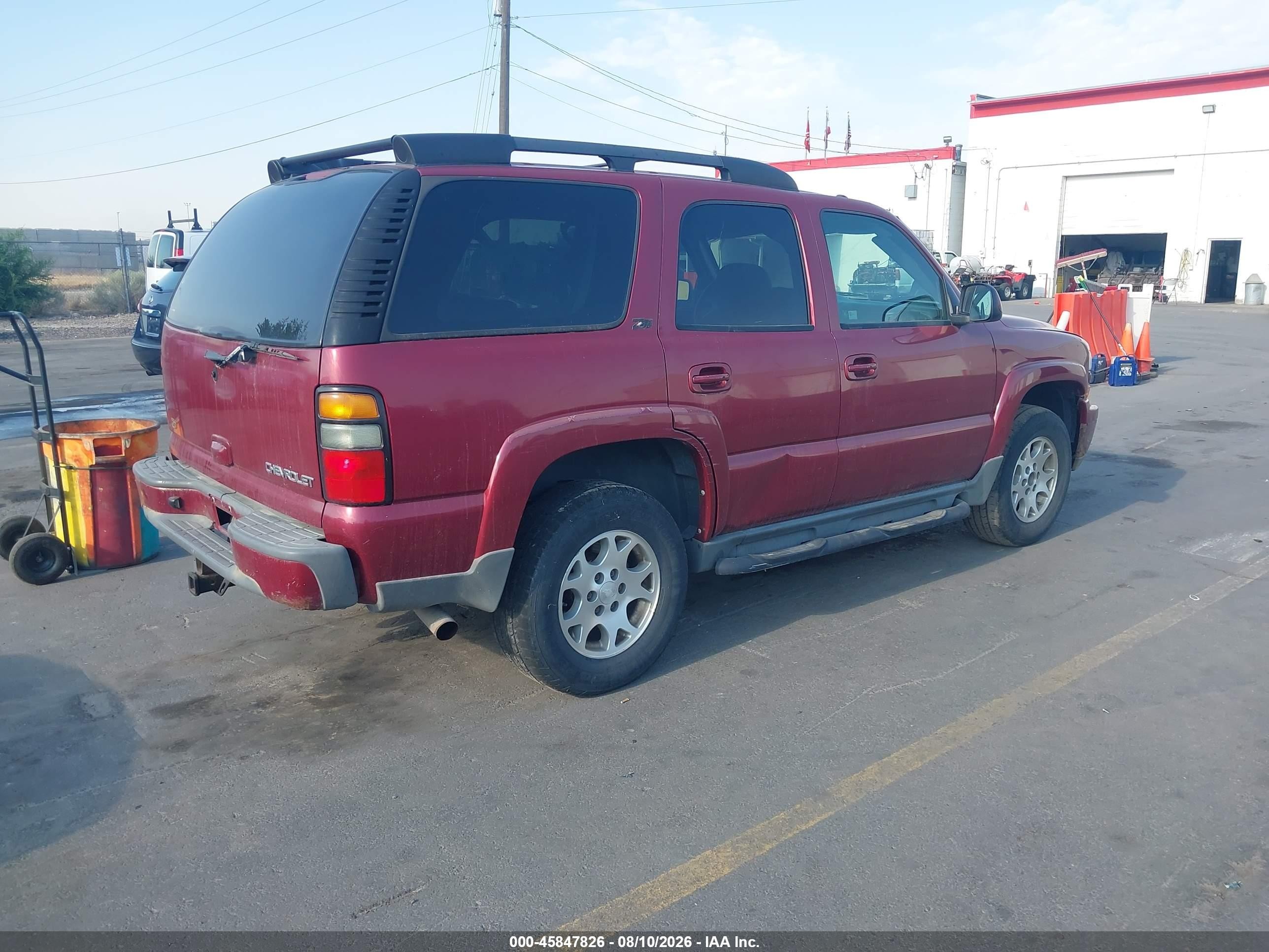 2004 Chevrolet Tahoe Z71 Burgundy vin: 1GNEK13Z34R278870