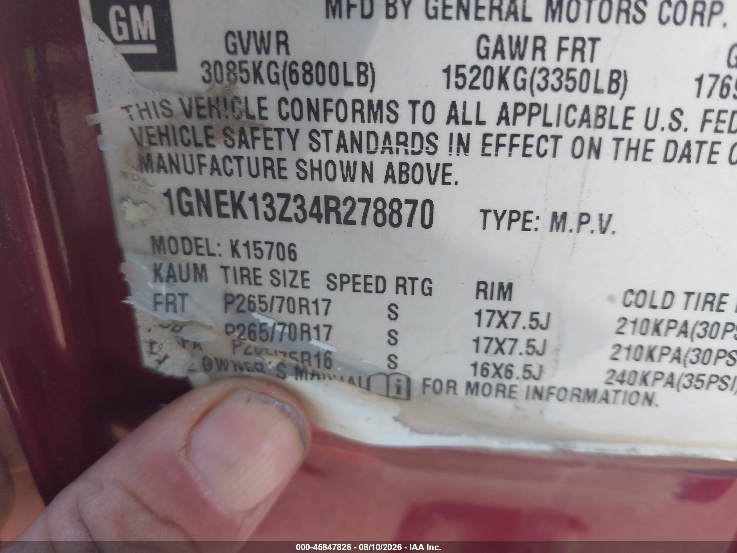 2004 Chevrolet Tahoe Z71 Burgundy vin: 1GNEK13Z34R278870