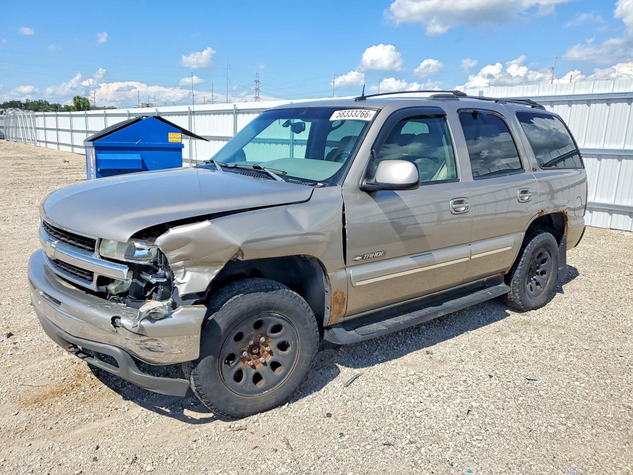 2002 Chevrolet Tahoe Brown vin: 1GNEK13Z42J275424