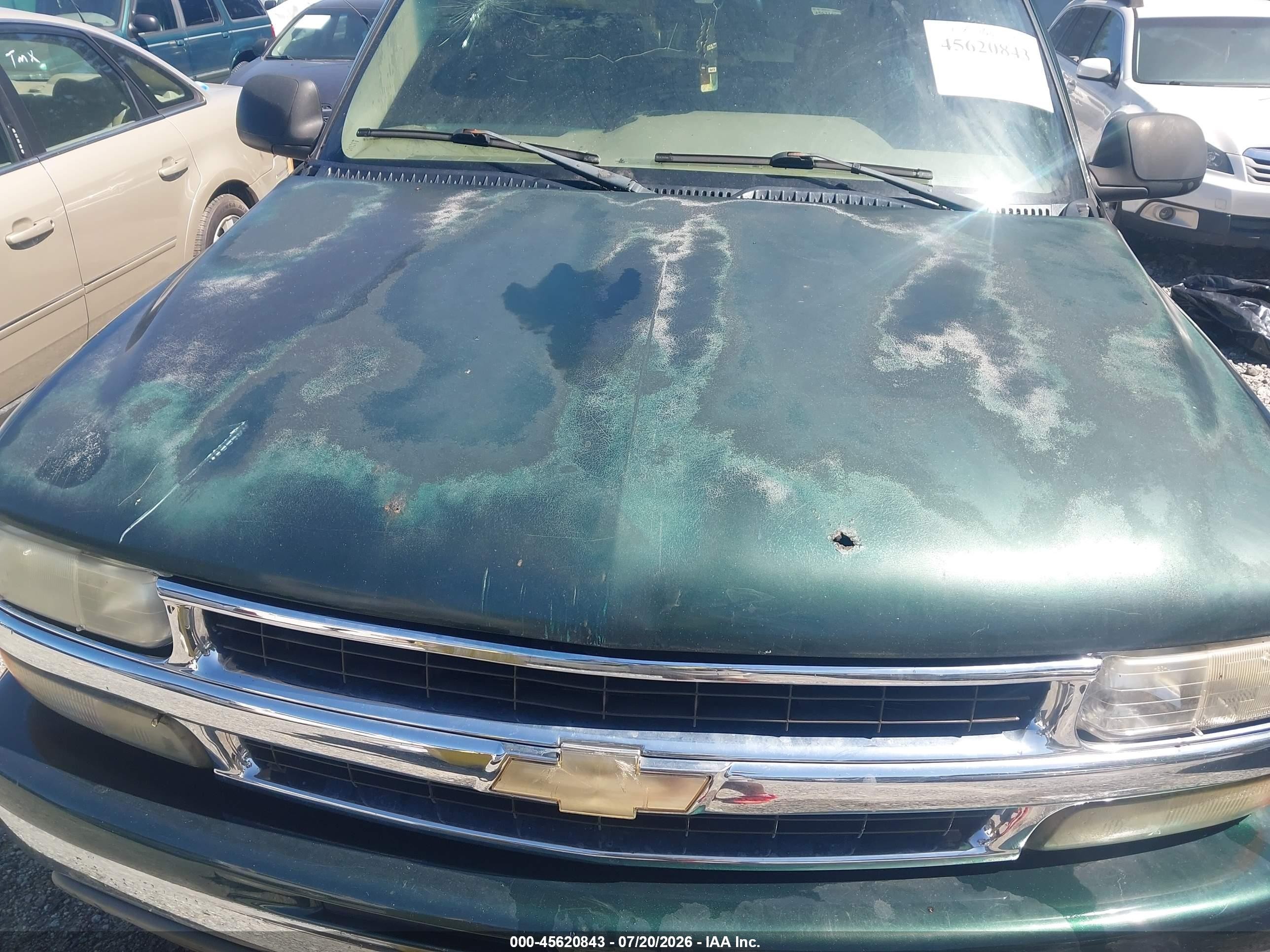 2002 Chevrolet Tahoe Lt Green vin: 1GNEK13Z42J277951