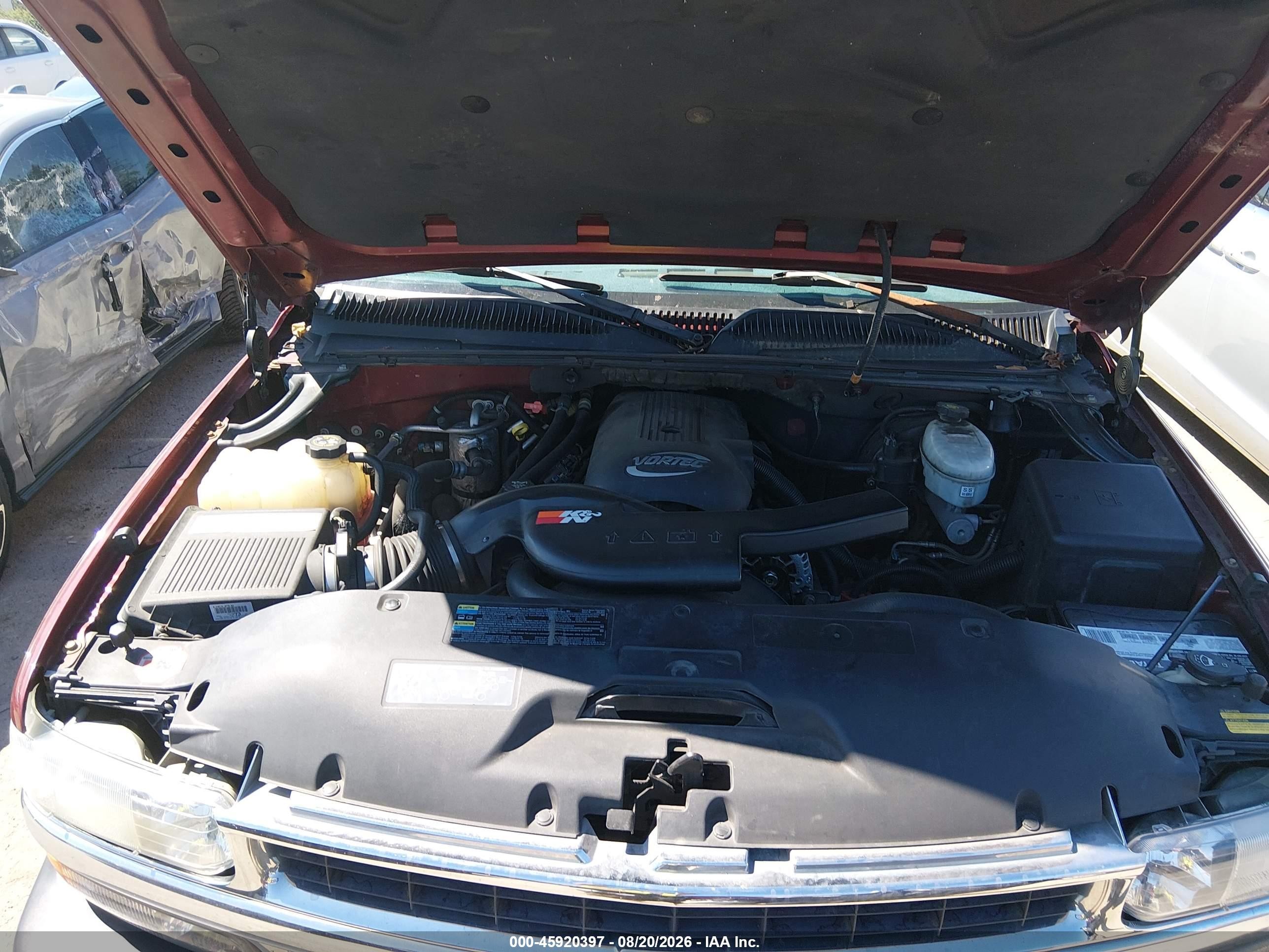 2003 Chevrolet Tahoe Ls Red vin: 1GNEK13Z43J214060