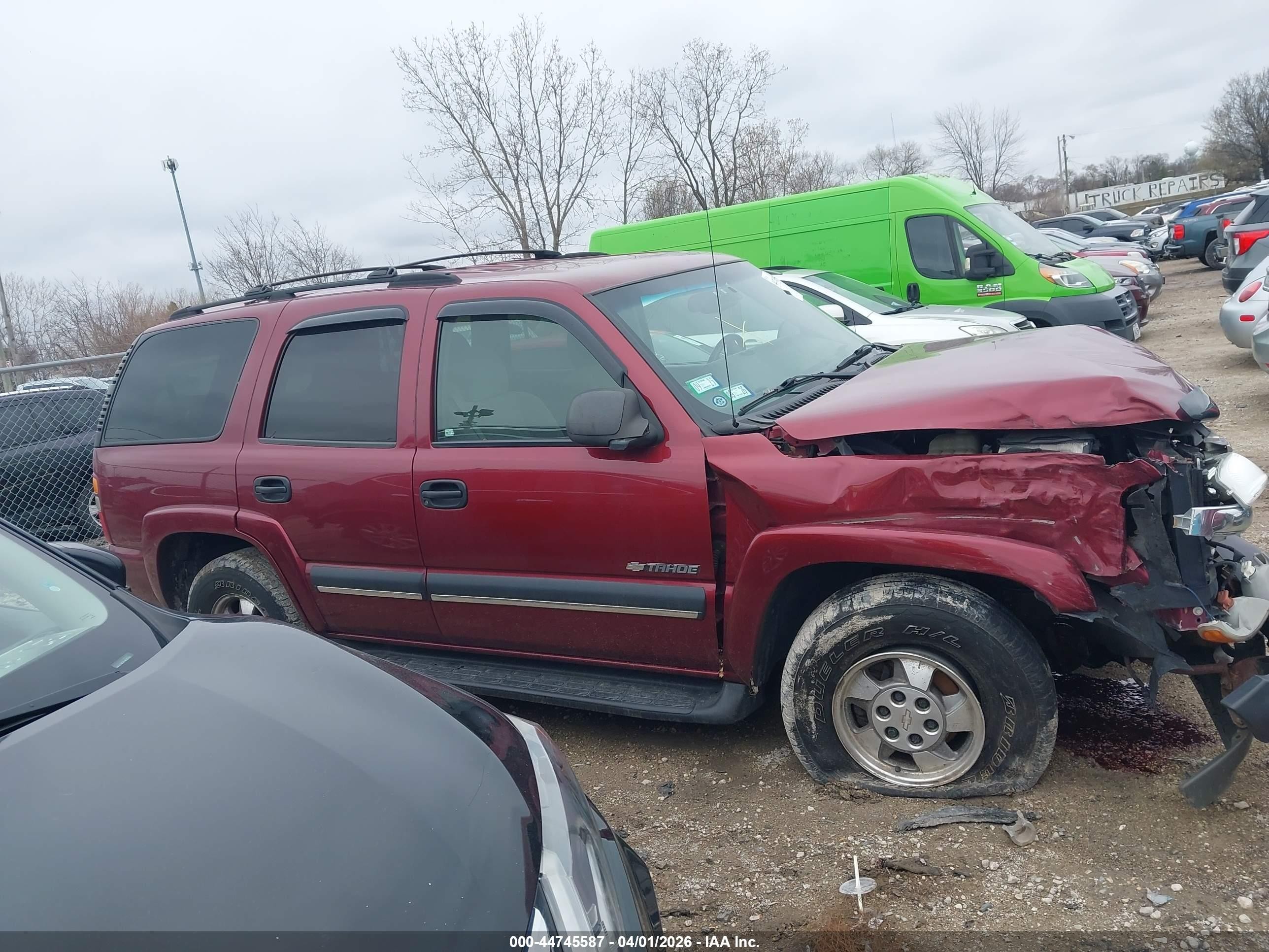 2003 Chevrolet Tahoe Ls Maroon vin: 1GNEK13Z43J236107
