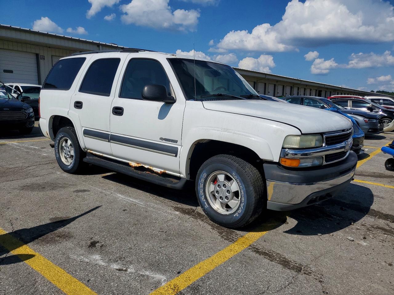 2003 Chevrolet Tahoe K1500 White vin: 1GNEK13Z43J260780
