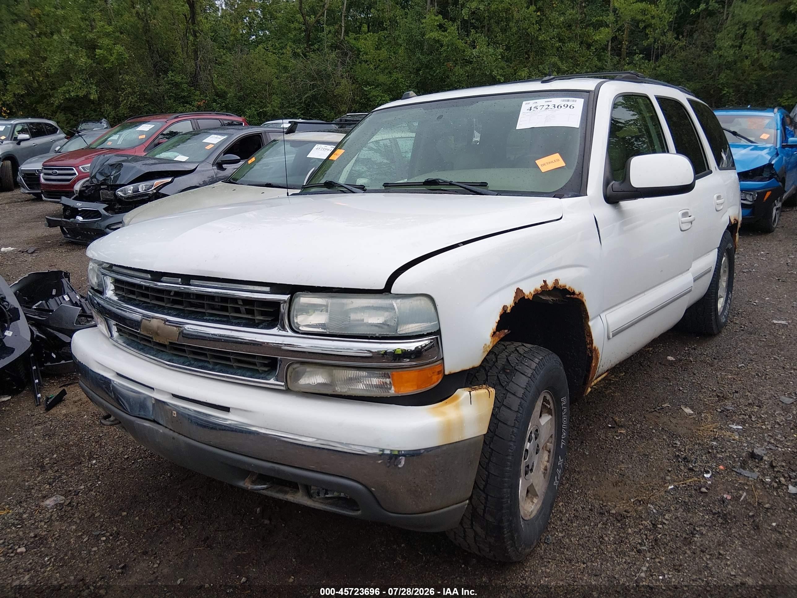 2004 Chevrolet Tahoe Lt Белый vin: 1GNEK13Z44J110847