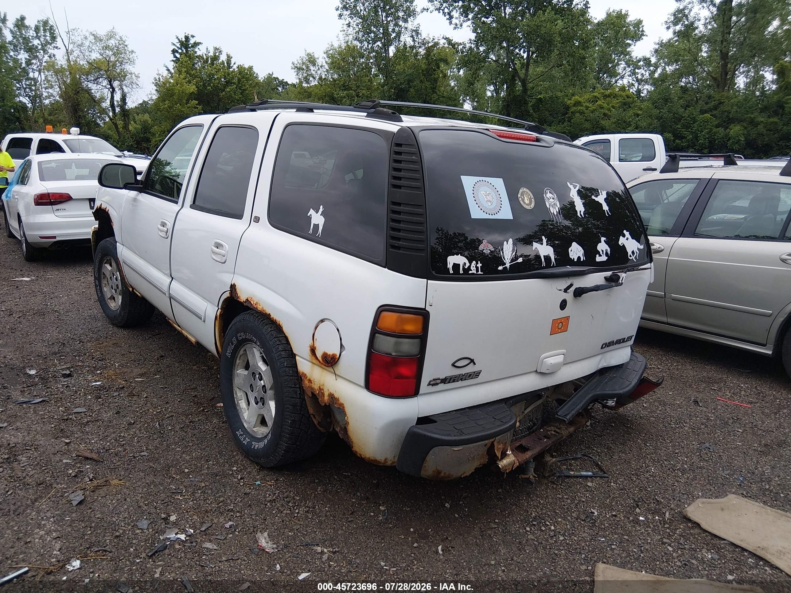 2004 Chevrolet Tahoe Lt Белый vin: 1GNEK13Z44J110847