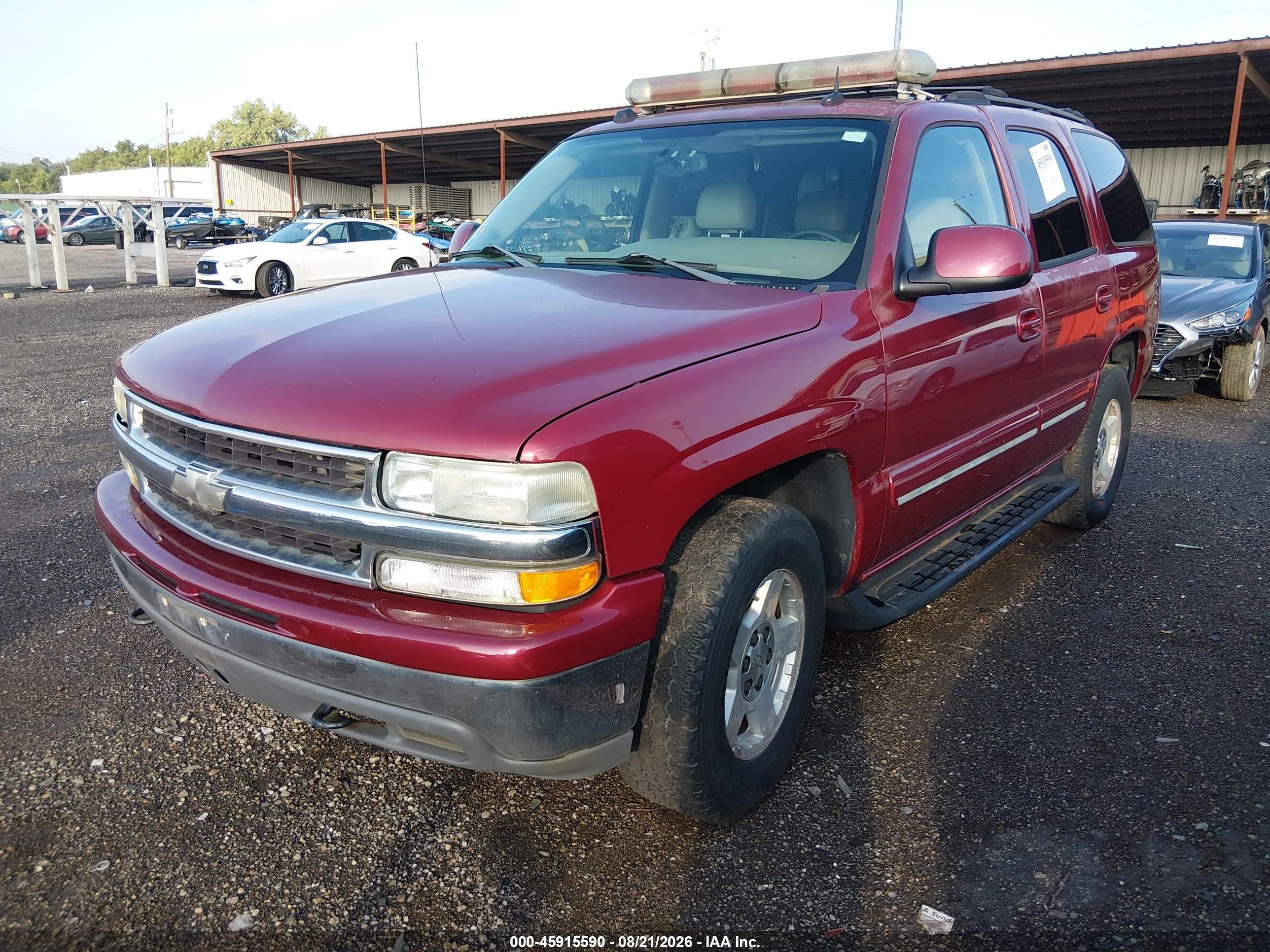 2004 Chevrolet Tahoe Lt Red vin: 1GNEK13Z44J178744