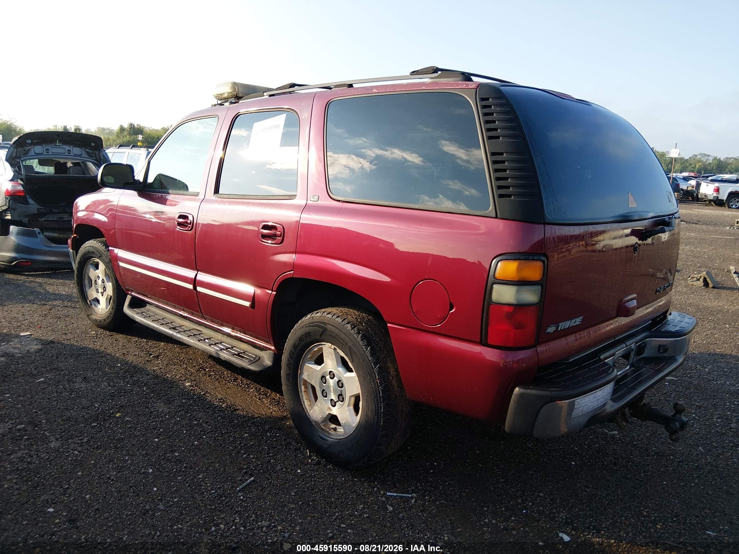 2004 Chevrolet Tahoe Lt Red vin: 1GNEK13Z44J178744
