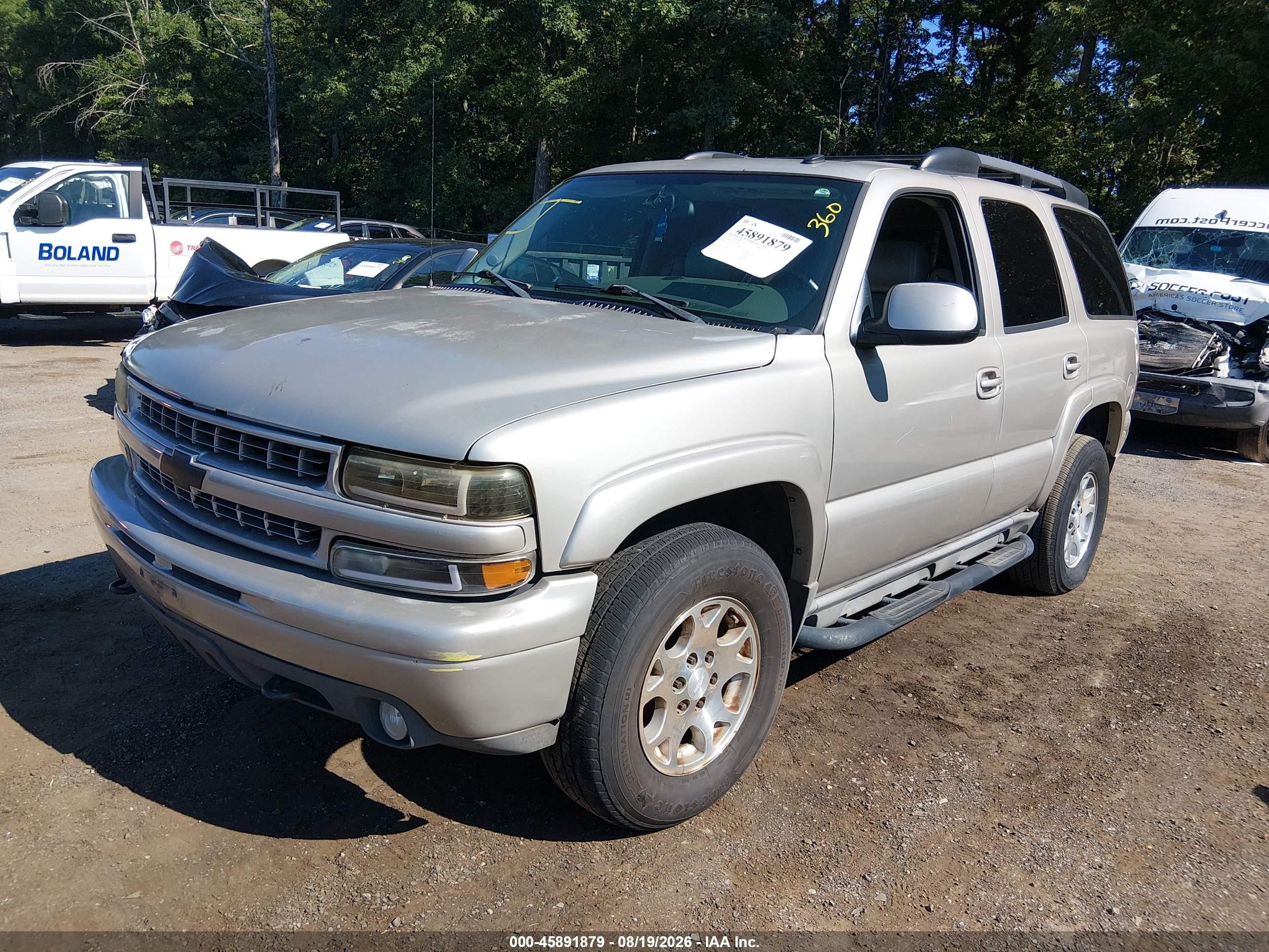 2004 Chevrolet Tahoe Z71 Gray vin: 1GNEK13Z44R157944