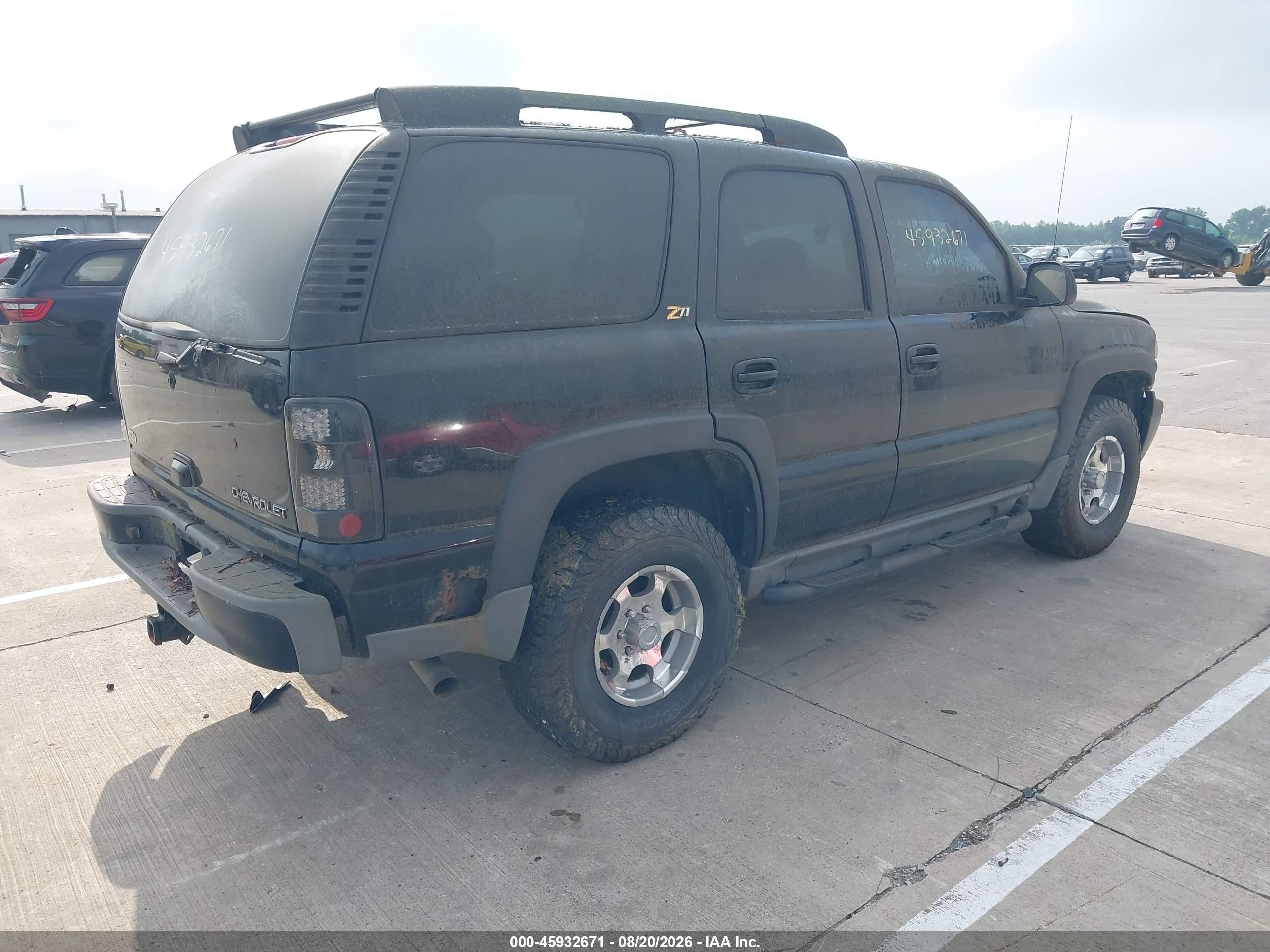 2004 Chevrolet Tahoe Z71 Black vin: 1GNEK13Z44R199076