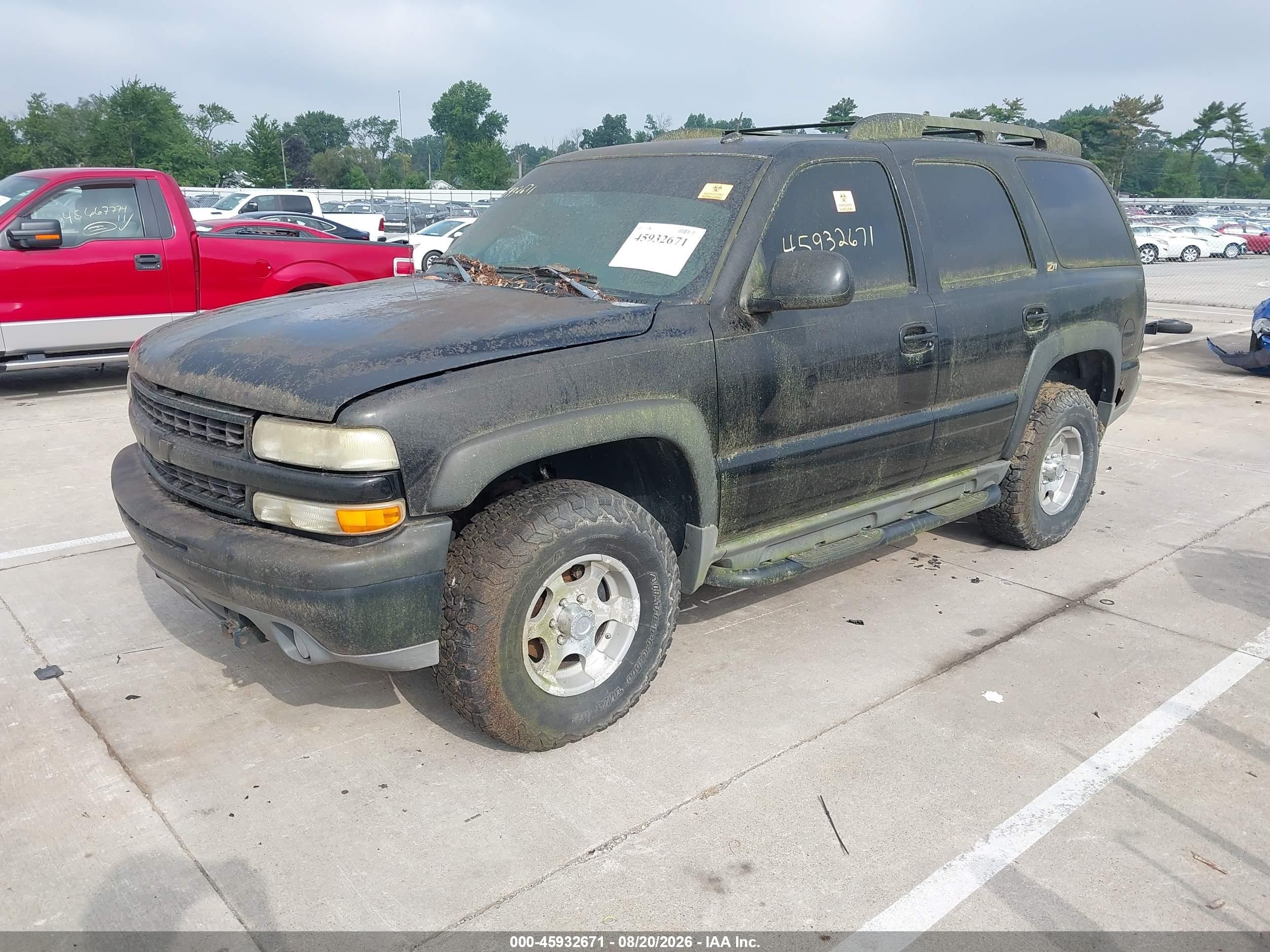 2004 Chevrolet Tahoe Z71 Black vin: 1GNEK13Z44R199076