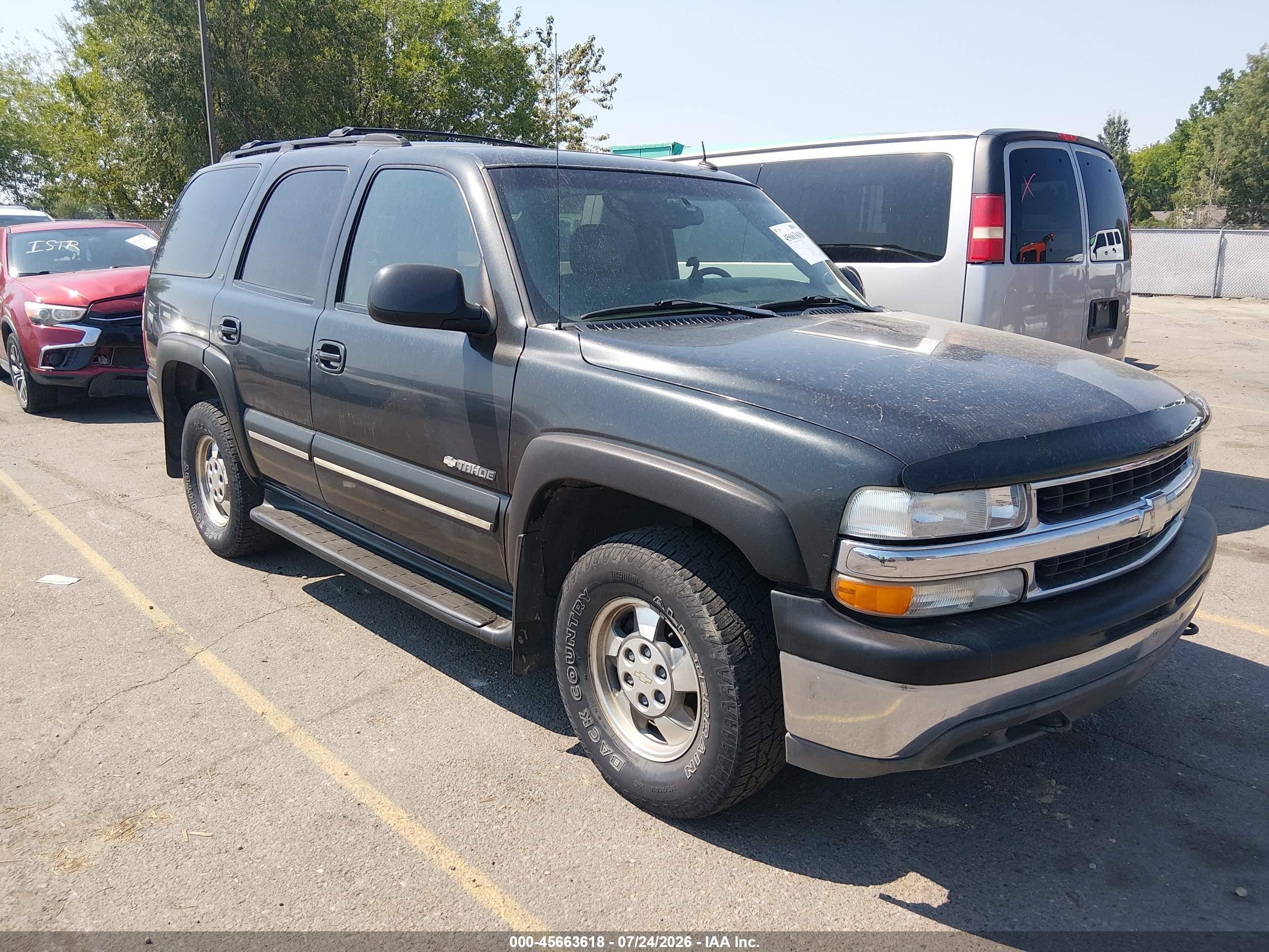 2003 Chevrolet Tahoe Lt Black vin: 1GNEK13Z53R158227