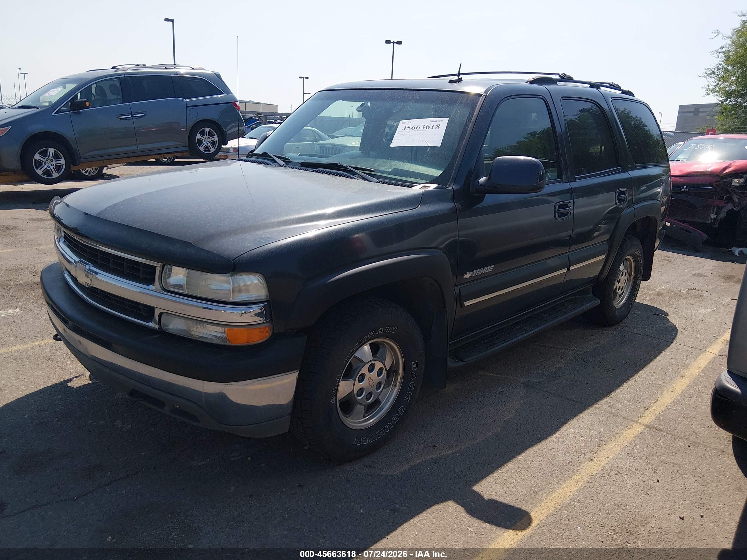 2003 Chevrolet Tahoe Lt Black vin: 1GNEK13Z53R158227