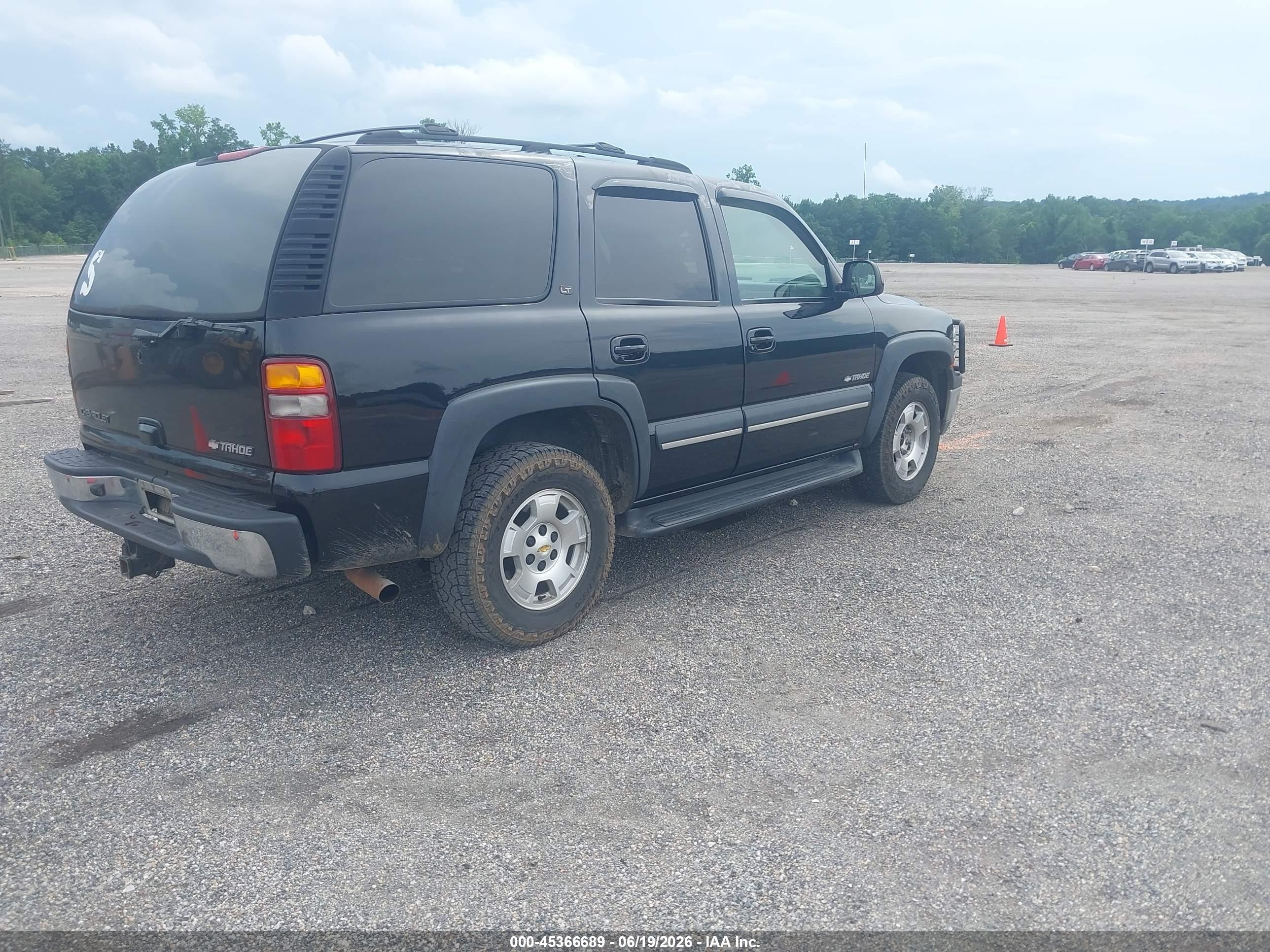 2003 Chevrolet Tahoe Lt Black vin: 1GNEK13Z63J130502