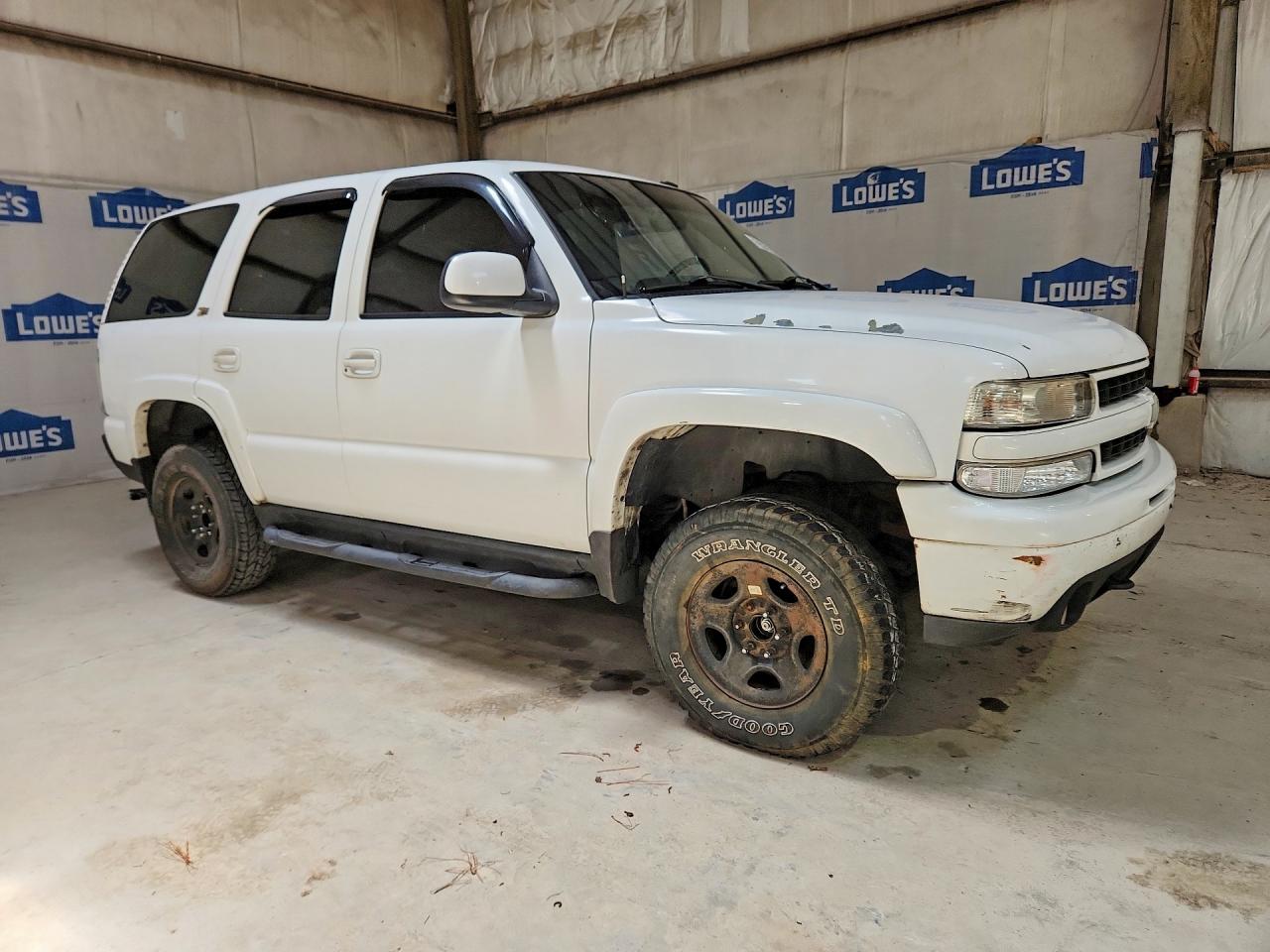 2003 Chevrolet Tahoe K1500 White vin: 1GNEK13Z63R256053