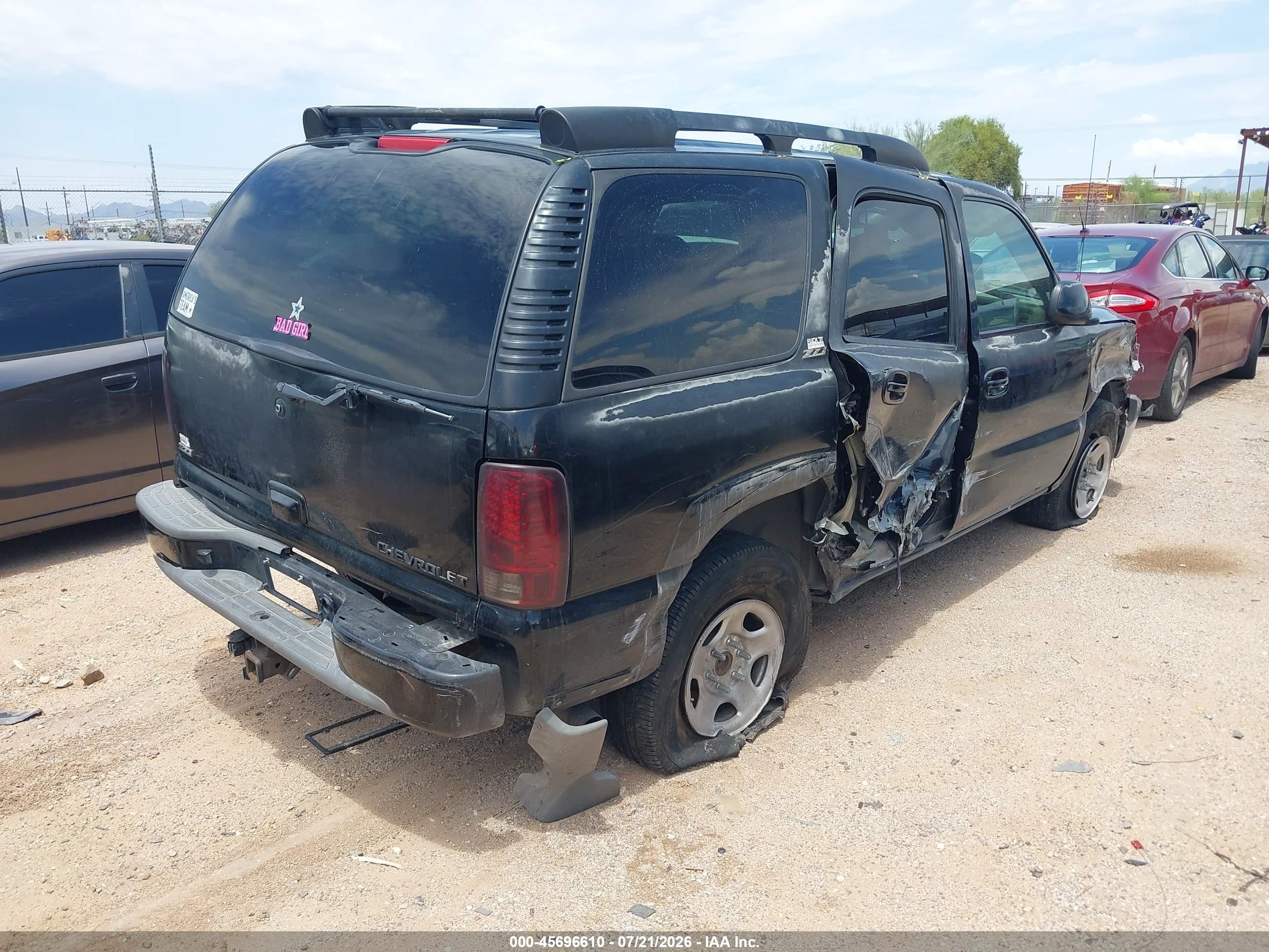 2003 Chevrolet Tahoe Z71 Black vin: 1GNEK13Z73R167804