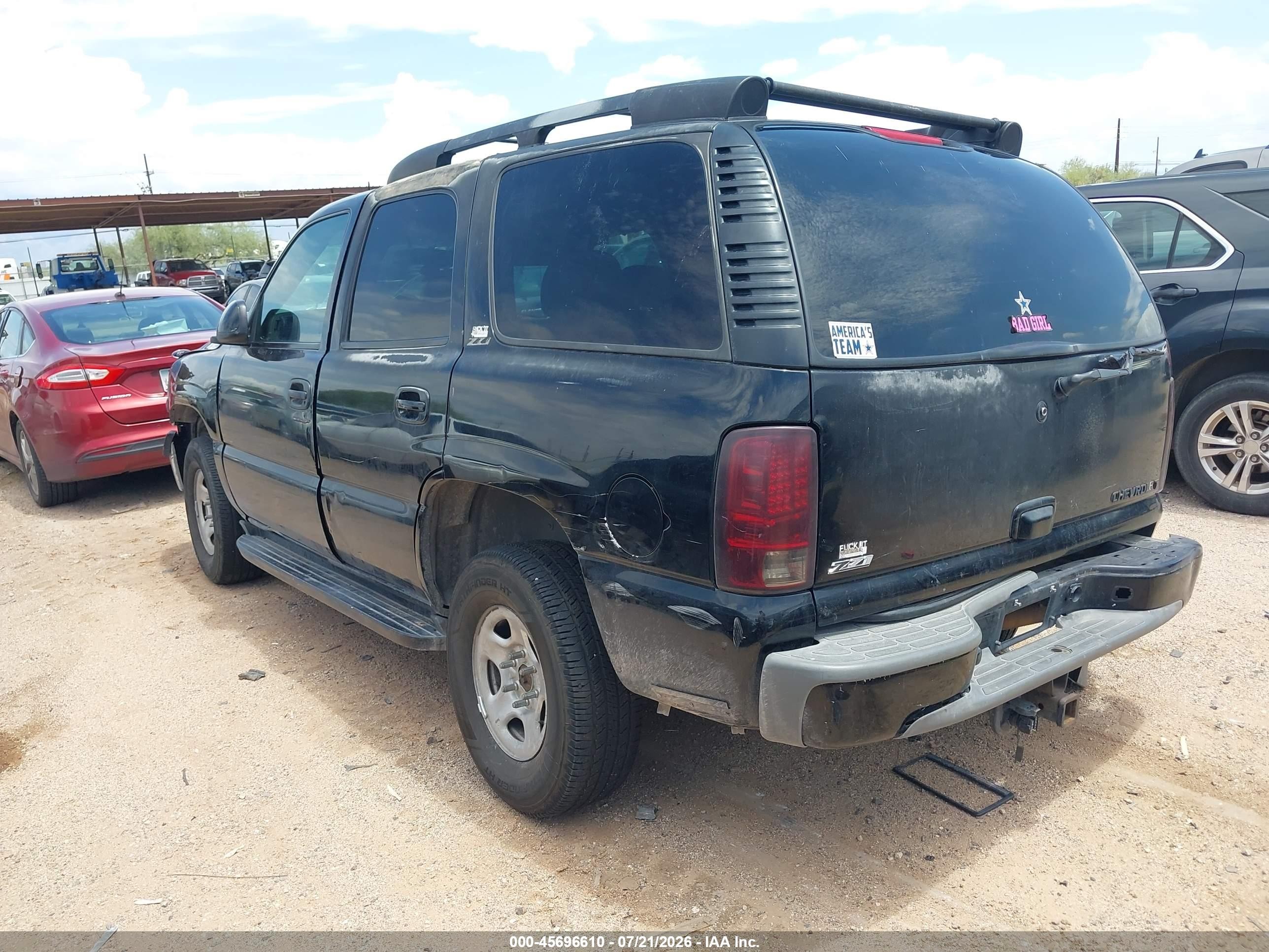 2003 Chevrolet Tahoe Z71 Black vin: 1GNEK13Z73R167804