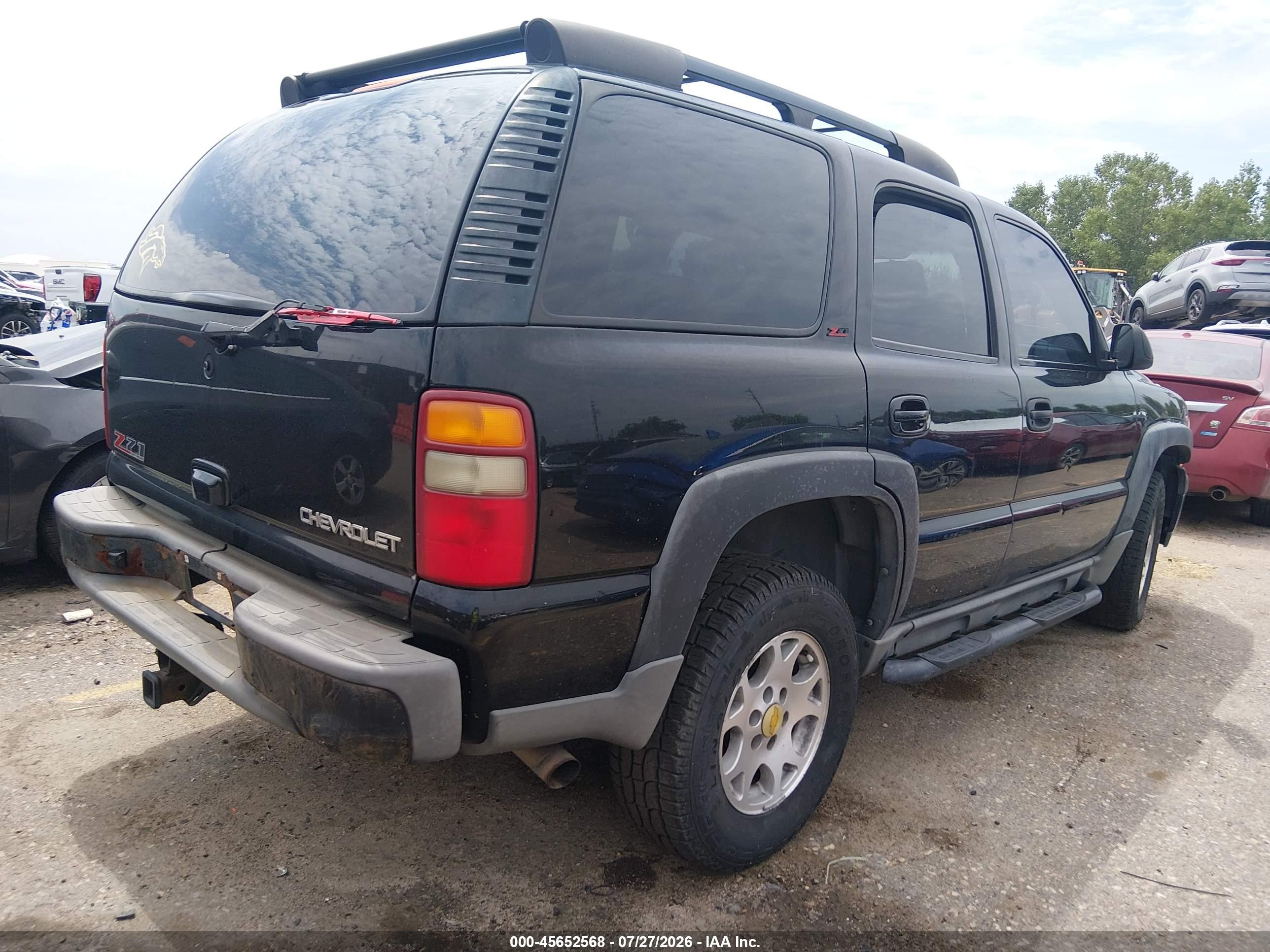 2003 Chevrolet Tahoe Z71 Black vin: 1GNEK13Z73R189429