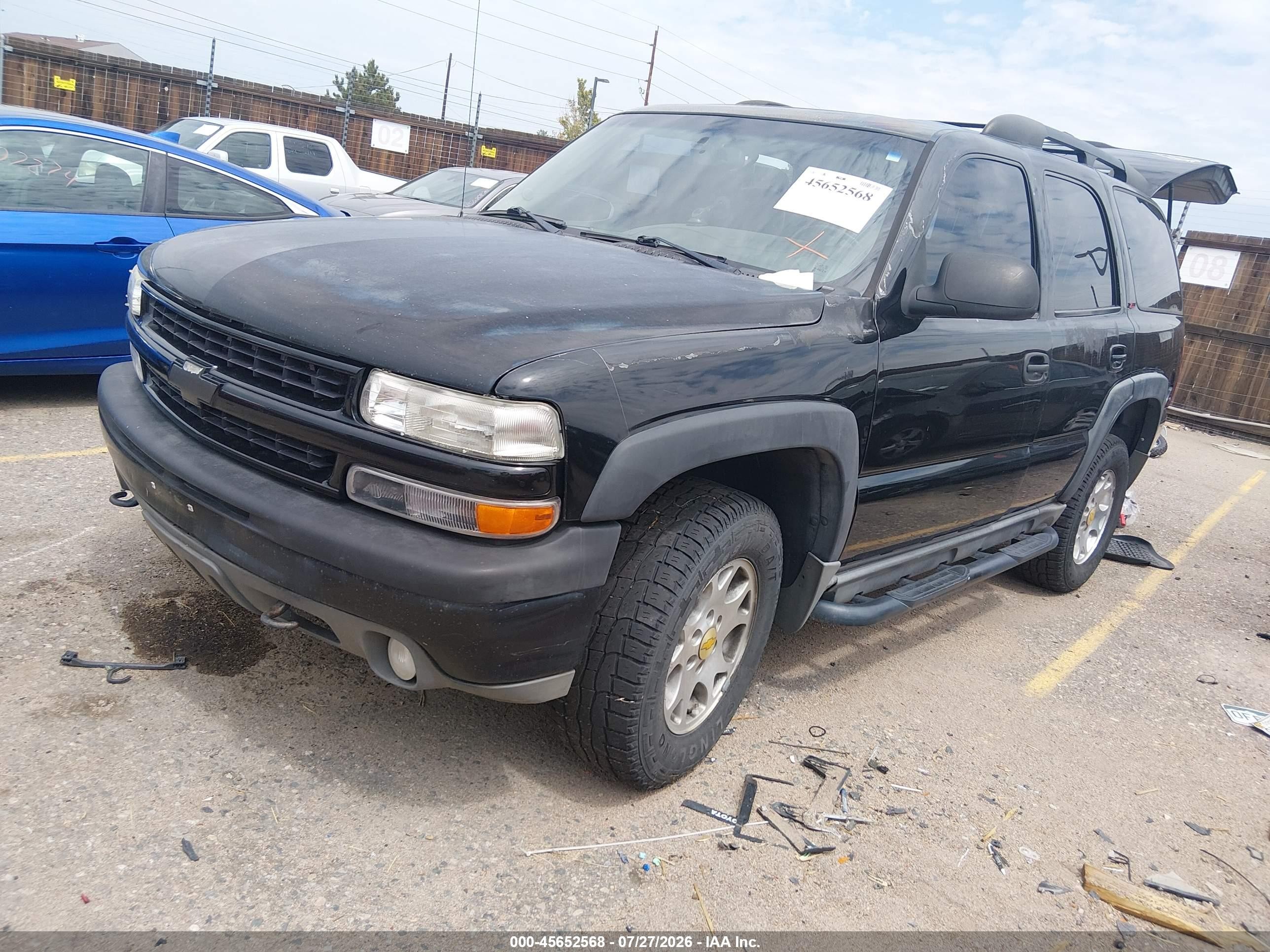 2003 Chevrolet Tahoe Z71 Black vin: 1GNEK13Z73R189429