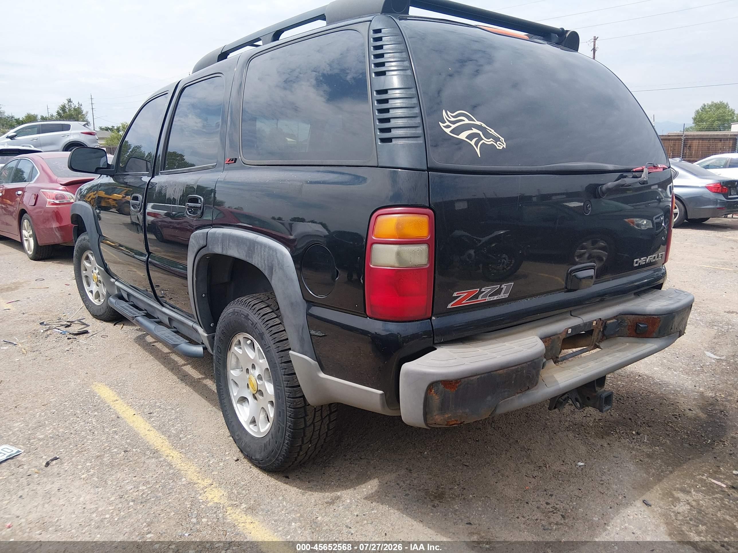 2003 Chevrolet Tahoe Z71 Black vin: 1GNEK13Z73R189429